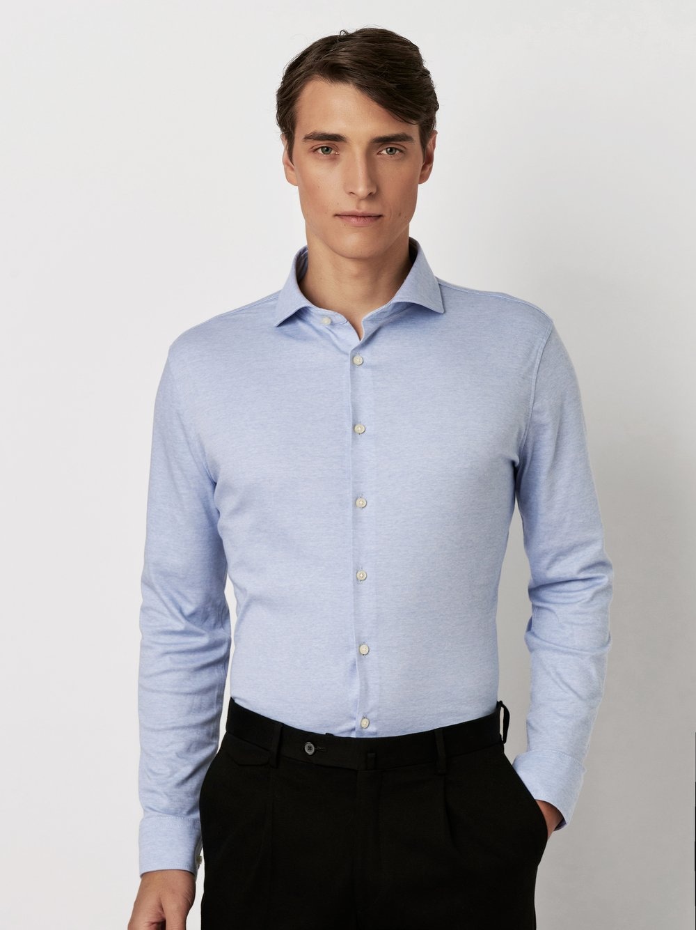 DESOTO Langarmhemd »Jerseyhemd Essential Hai langarm« Flexibler Stretch