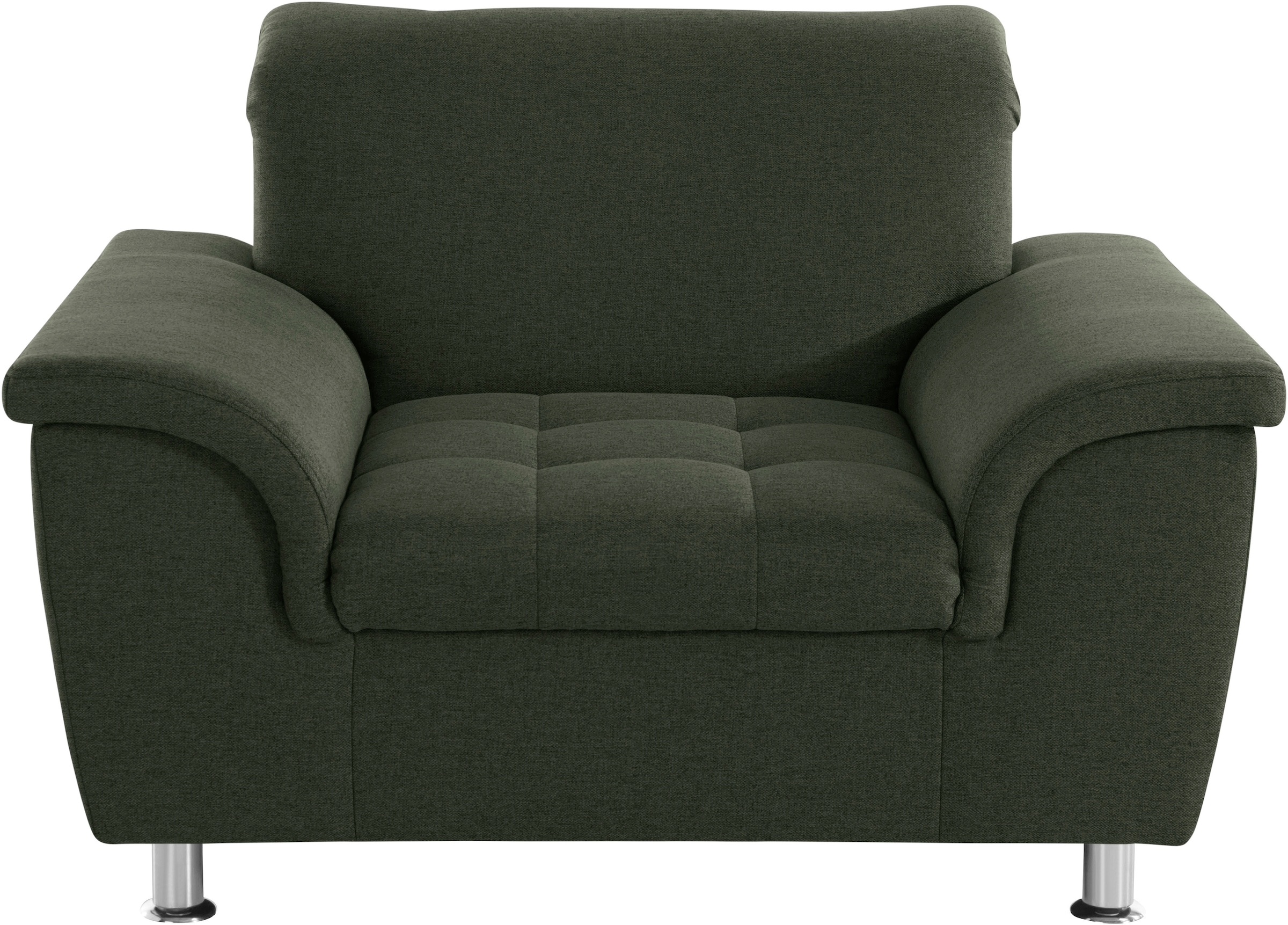 DOMO collection Sessel »Franzi, zeitlos und elegant, moderne Sitzheftung«, wahlweise mit Kopfteilverstellung