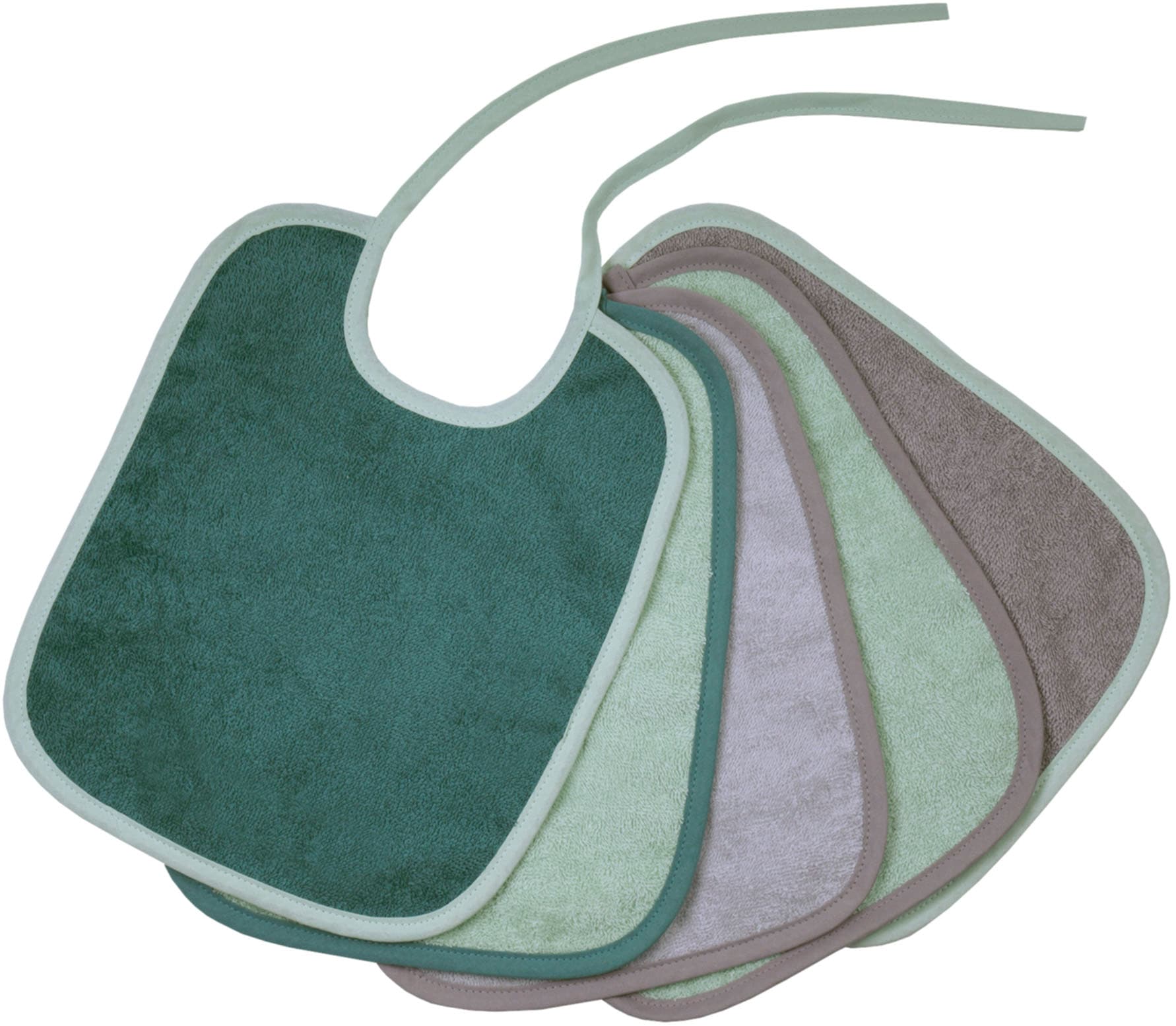 Wörner Lätzchen »Bindelätzchen 5er Pack 25x30 cm« 5 Stk. tlg. grosses Set, maschinenwaschbar, trocknergeeignet