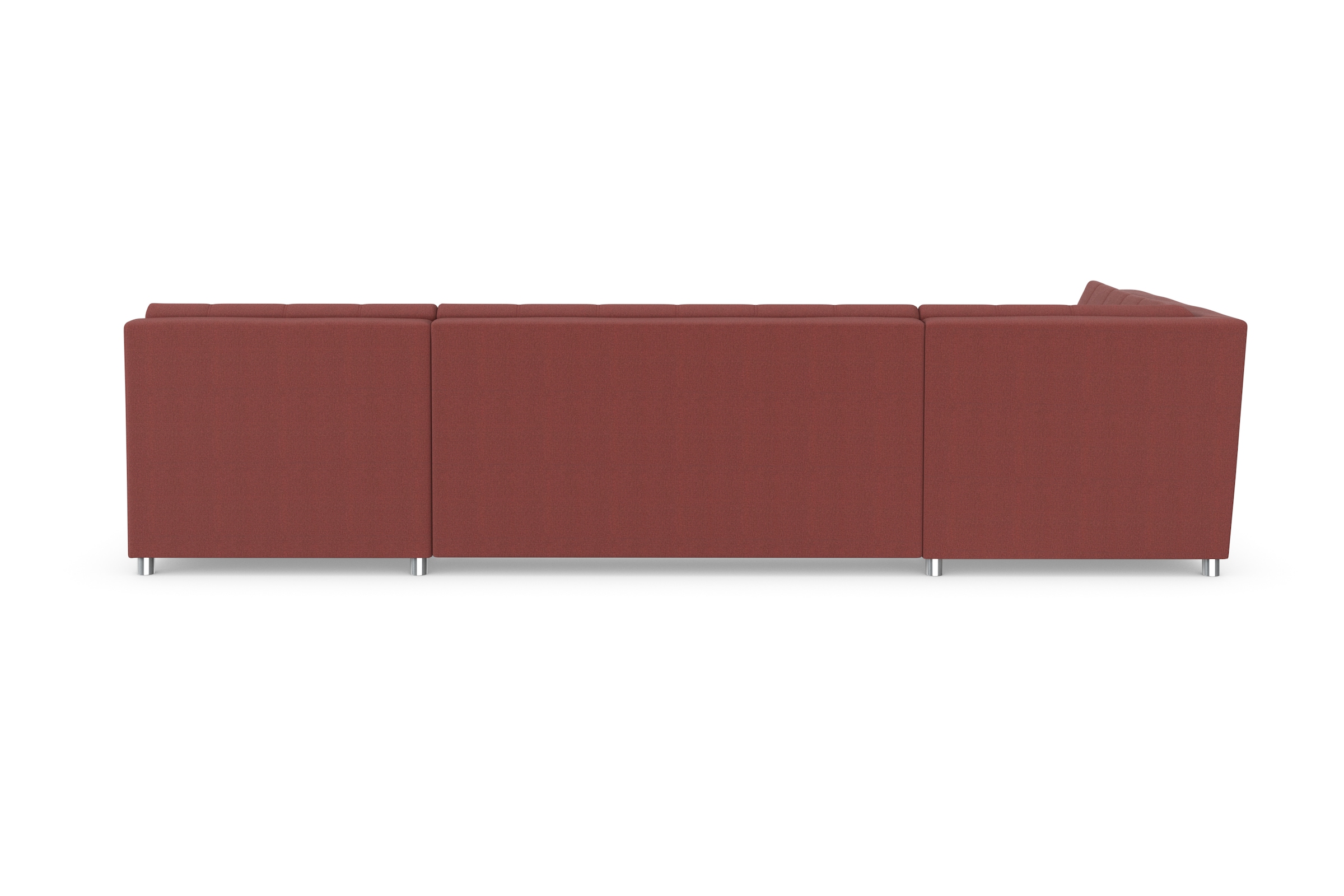 DOMO collection Wohnlandschaft »Treviso incl. Zierkissen, moderne Steppung, XXL: B/T/H: 364/201/83 cm«, wahlweise mit Bettfunktion, in vielen Bezugsarten auch in Cord U-Form