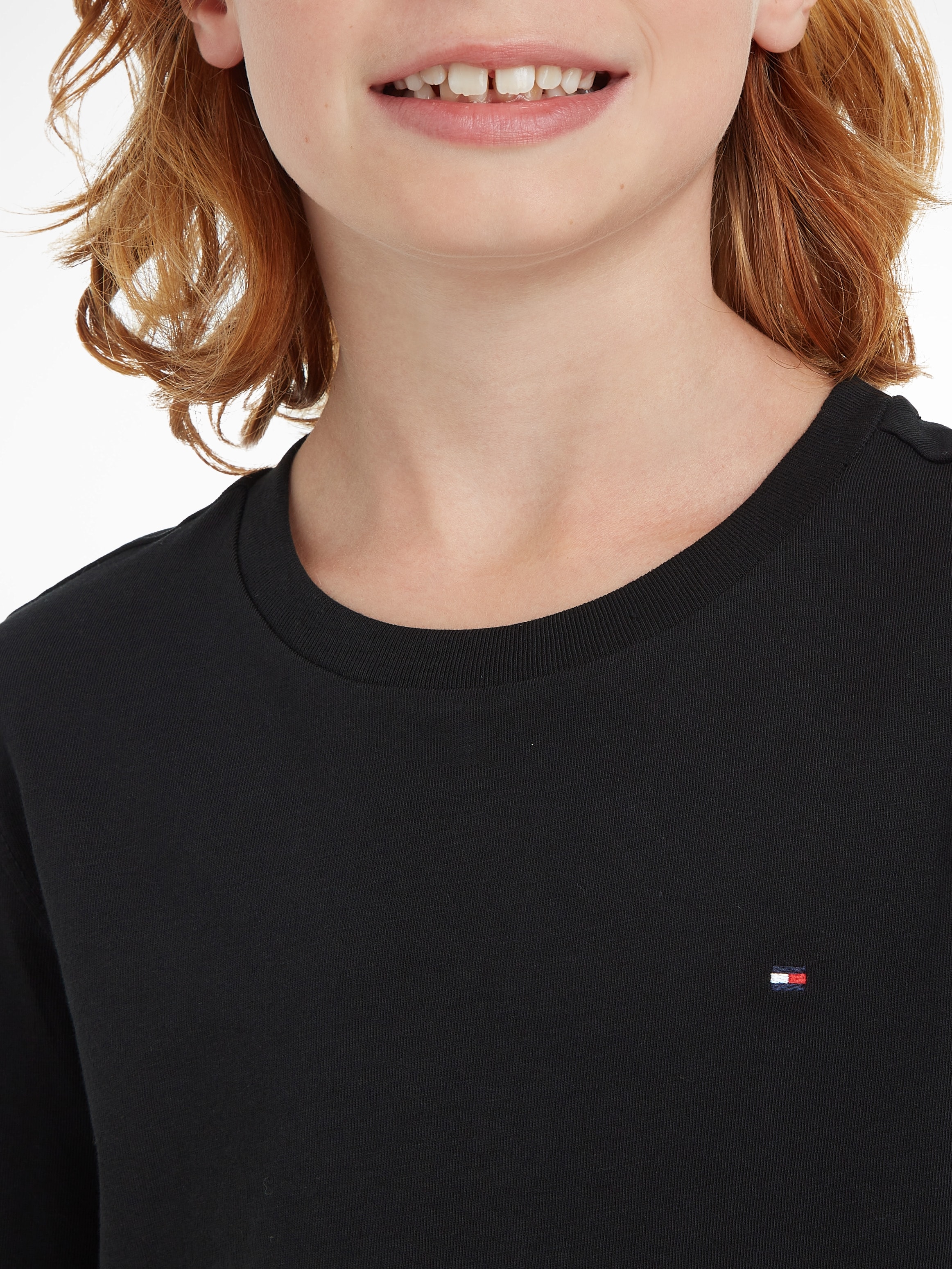 ✵ Tommy Hilfiger Langarmshirt »BOYS BASIC CN KNIT L/S«, Kinder Kids Junior  MiniMe,für Jungen günstig bestellen | Jelmoli-Versand