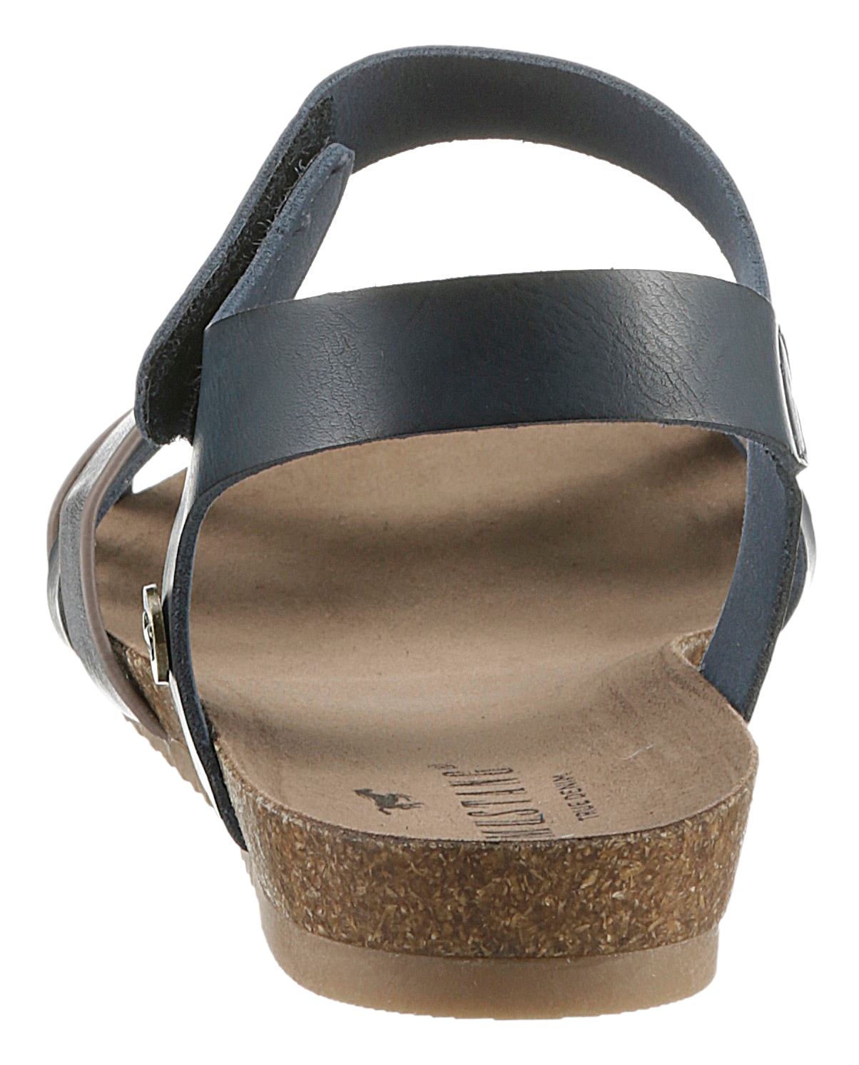 Mustang Shoes Riemchensandale, Sommerschuh, Sandalette, Klettschuh, mit Klettverschluss-Riemchen