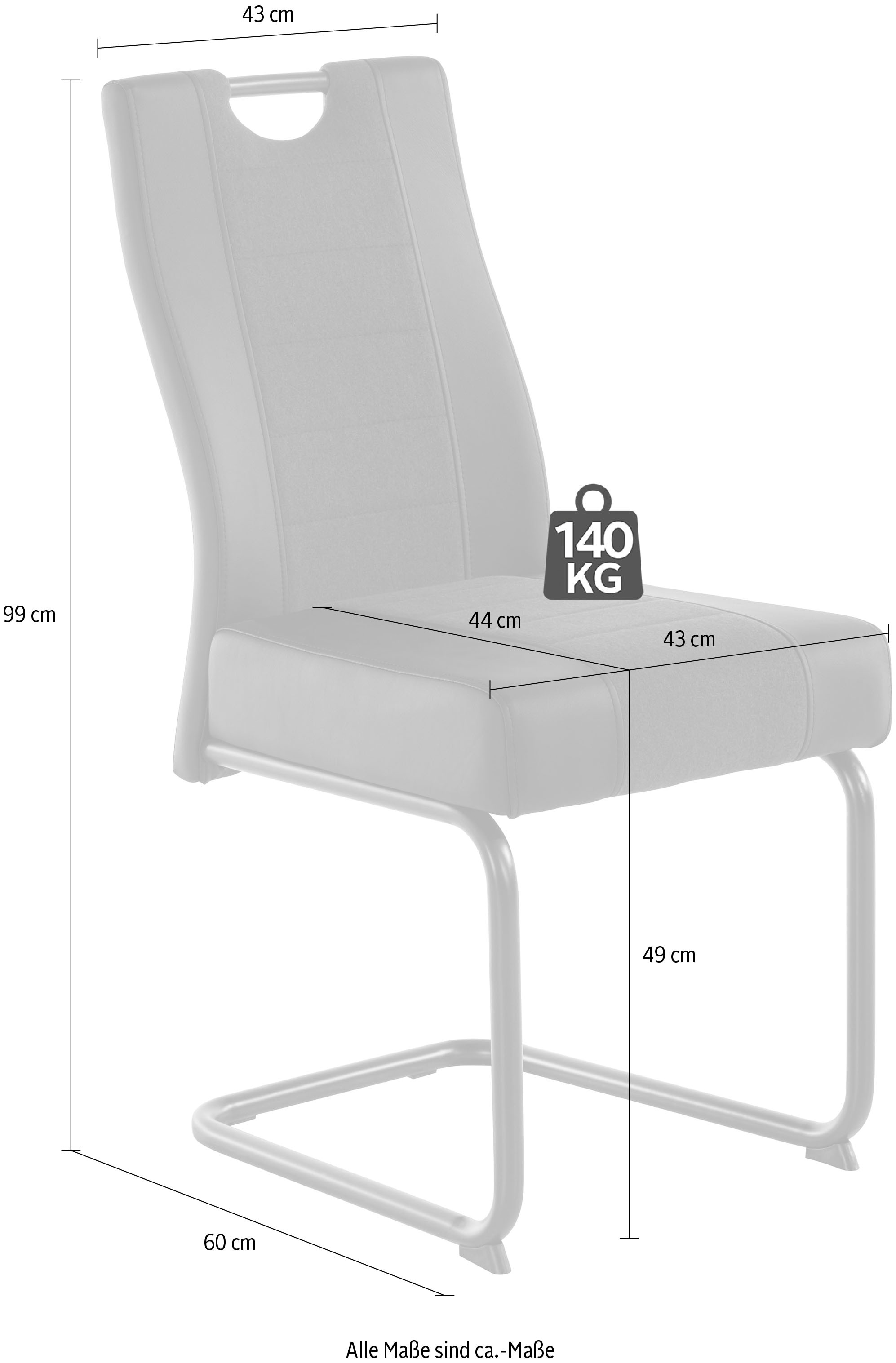 Jelmoli-Versand komfortable 4 (Set), online | St., 2 Stuhl Polsterung Kunstleder-Webstoff, Stück, Federkern S«, »Erika HELA oder kaufen 4