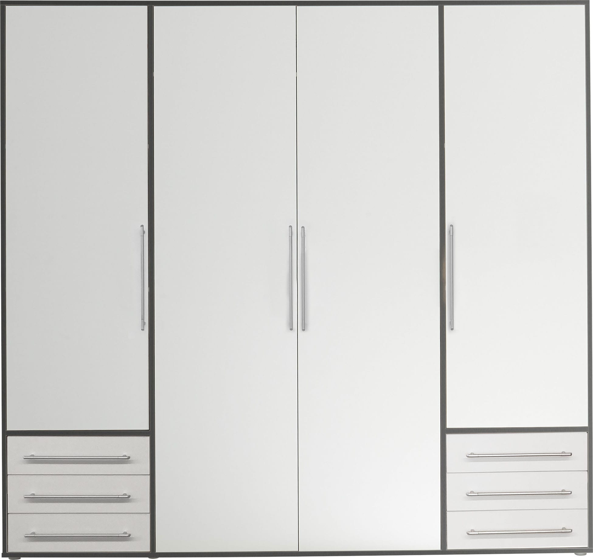 Schlafkontor Drehtürenschrank »Lyss Schrank, Kleiderschrank mit Drehtüren«, in verschiedenen Farben und Grössen erhältlich