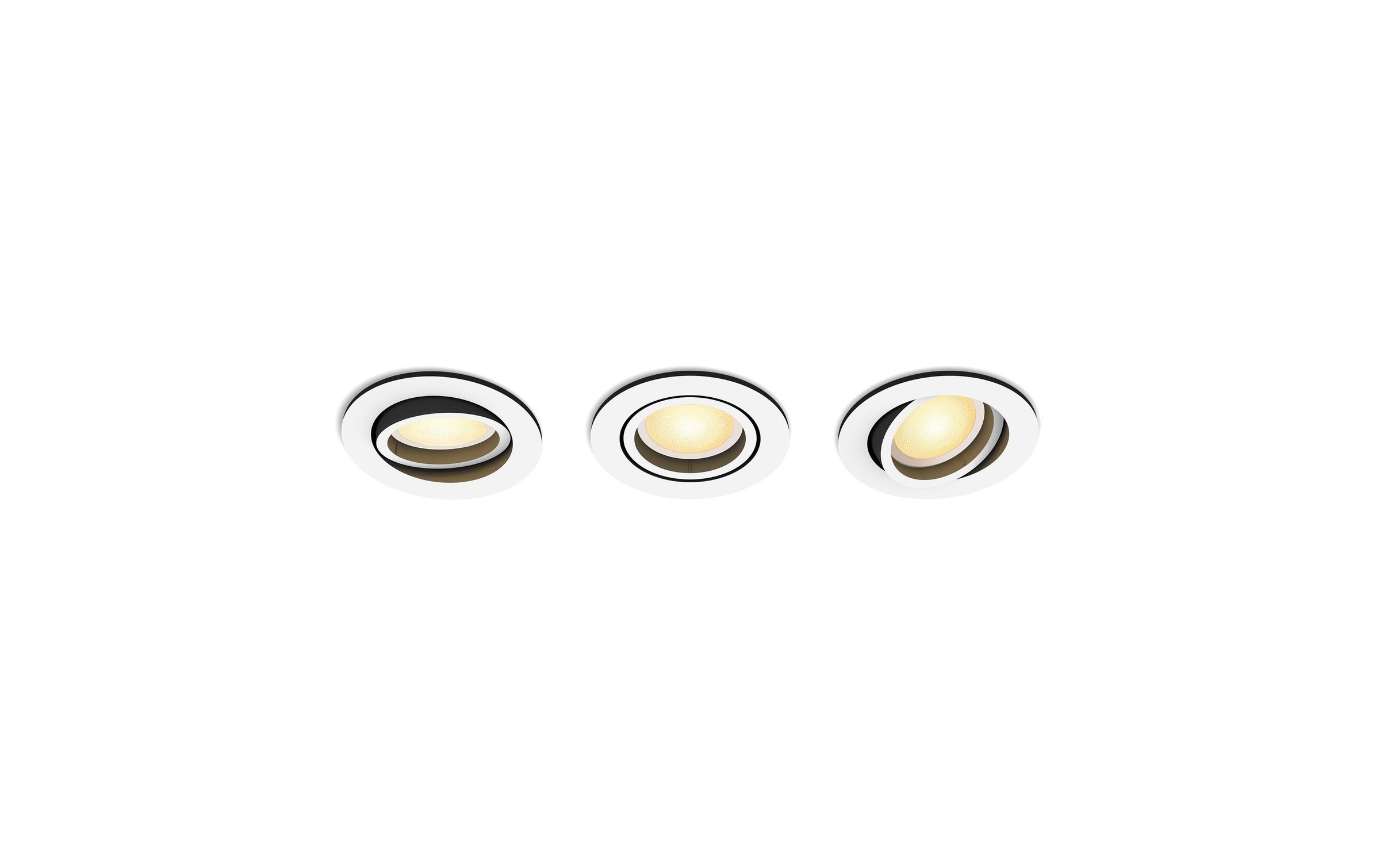 Philips Hue LED Deckenleuchte »Milliskin 3er-Pack Rund«, Leuchtmittel GU10 LED wechselbar
