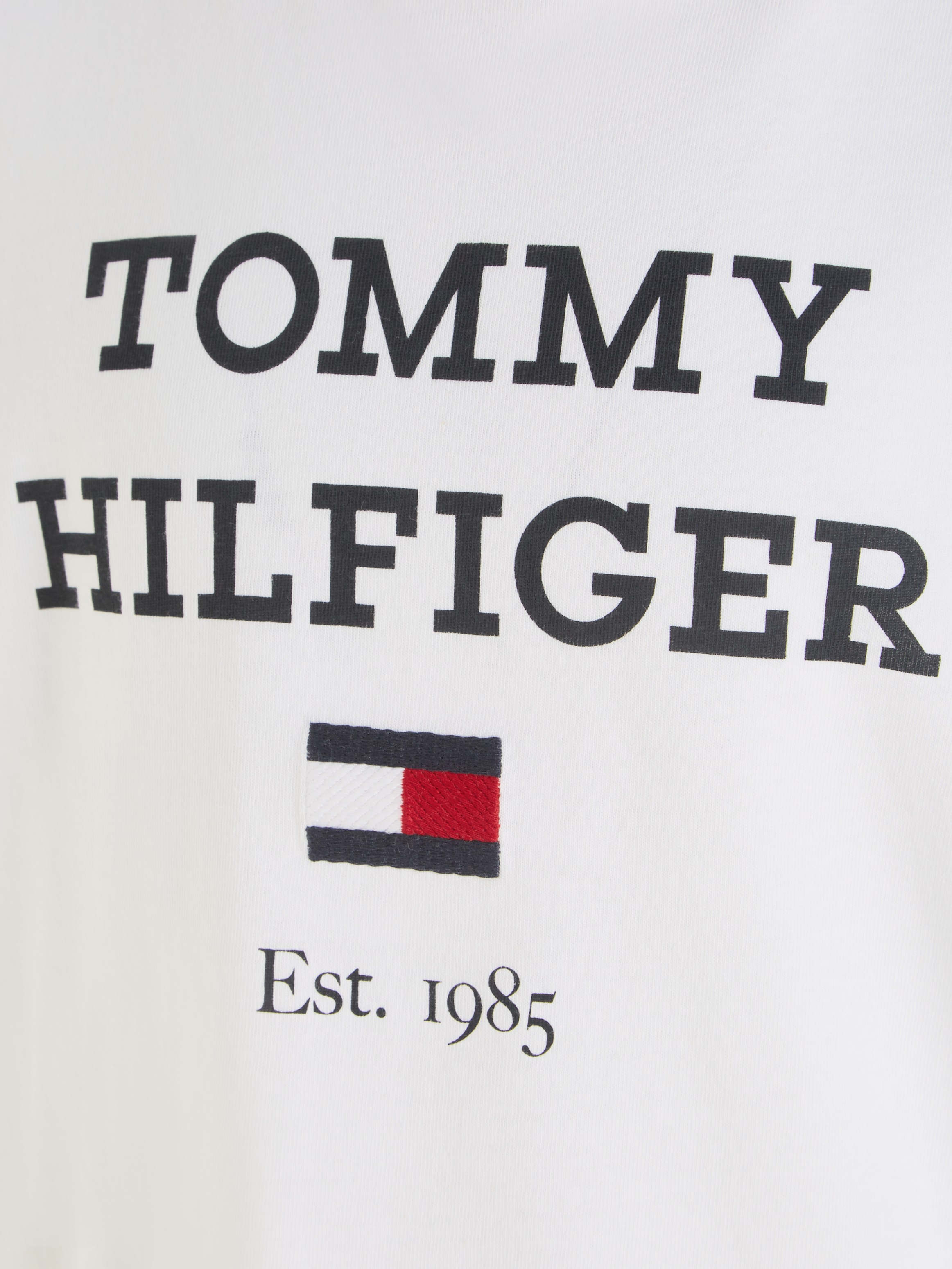 Tommy Hilfiger Langarmshirt »TH LOGO TEE L/S«, mit grossem Logo auf der Brust