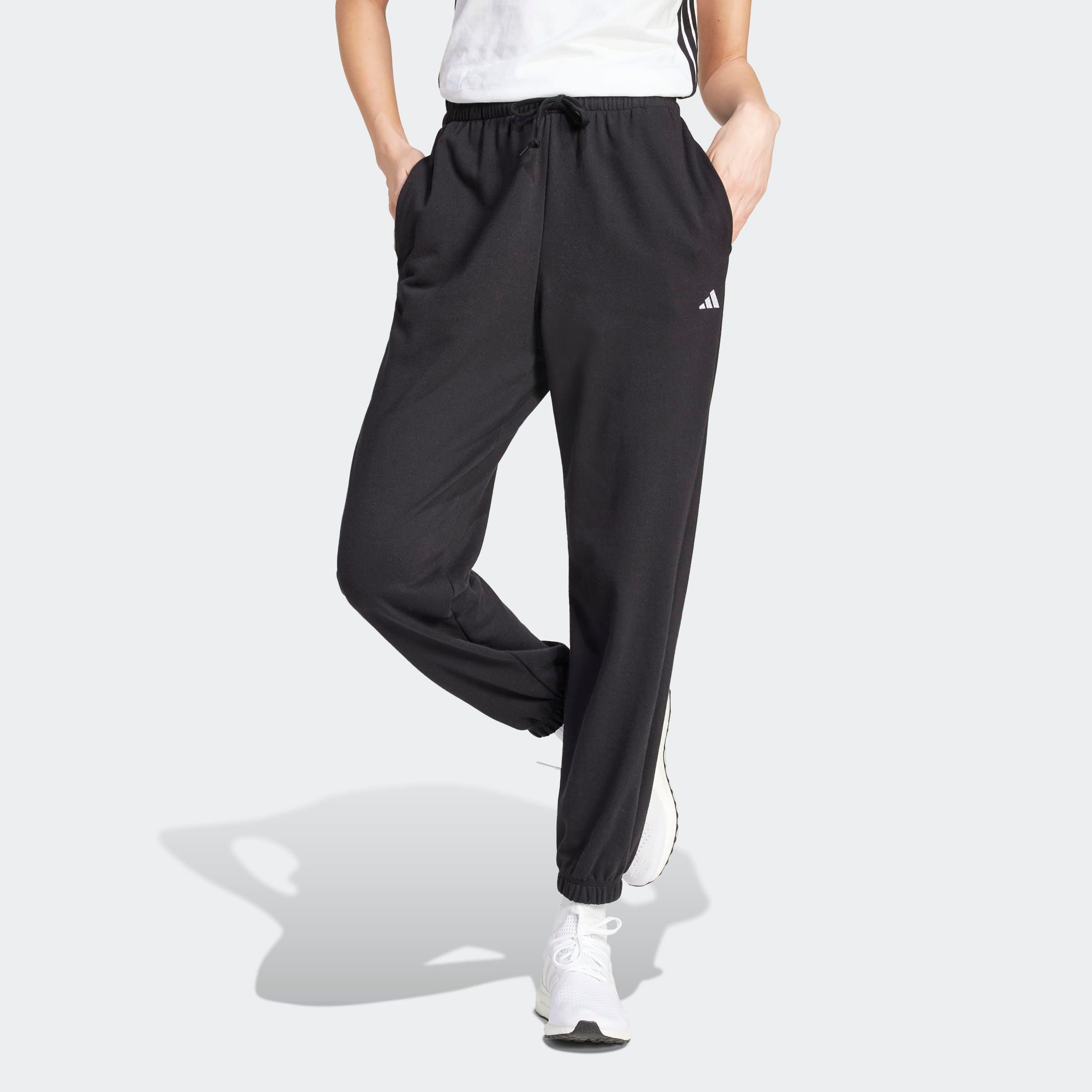 adidas Sportswear Sporthose »W SL FT CF PT«, (1 tlg.), Locker geschnitten, hoher Bund, aus weichem French Terry Material