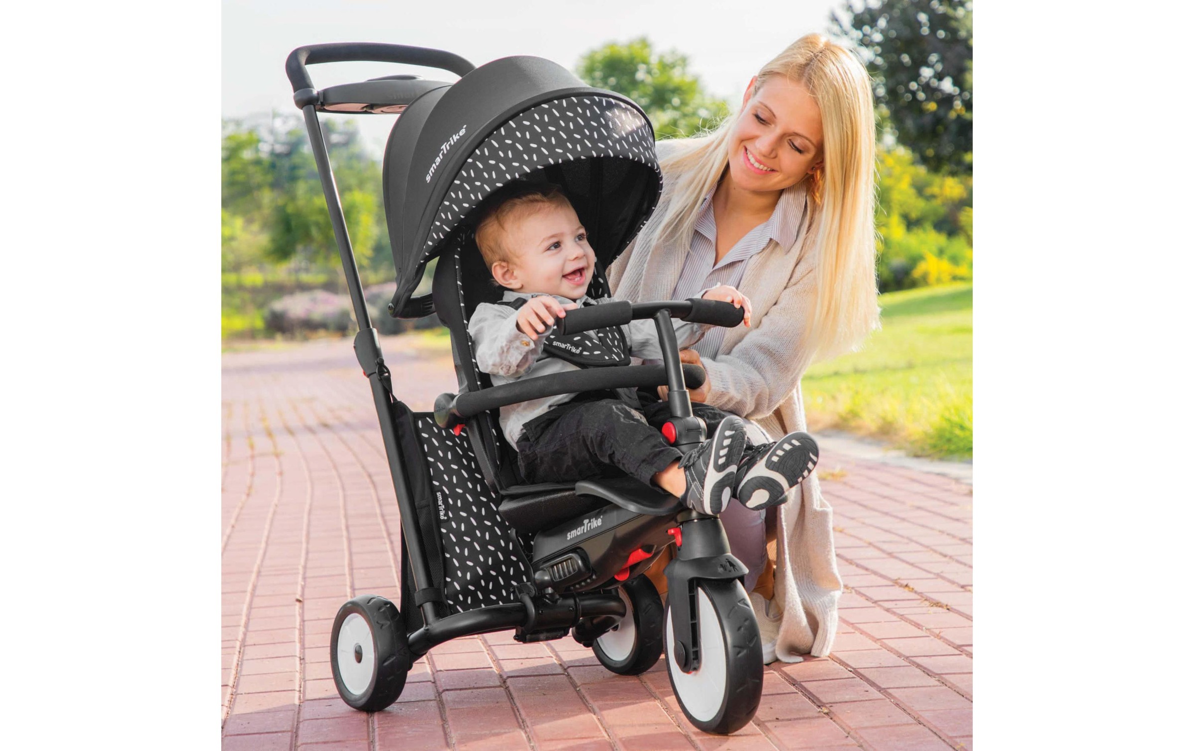 smarTrike® Dreirad-Kinderwagen »7 in 1 Schwarz/Weiss«, Dreirad 7 in 1