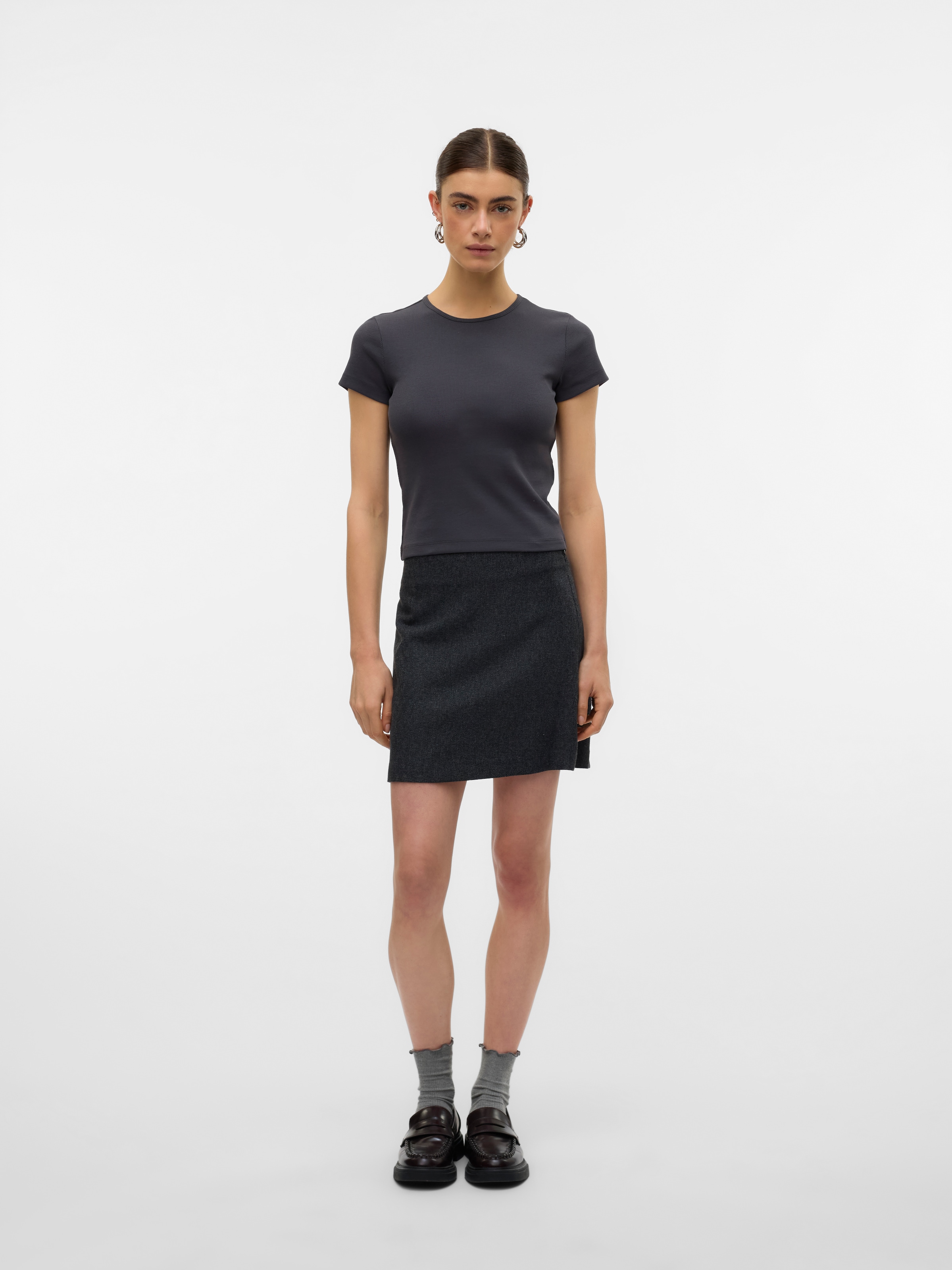 Vero Moda Rundhalsshirt »VMCHLOE SS SHORT TOP JRS NOOS«