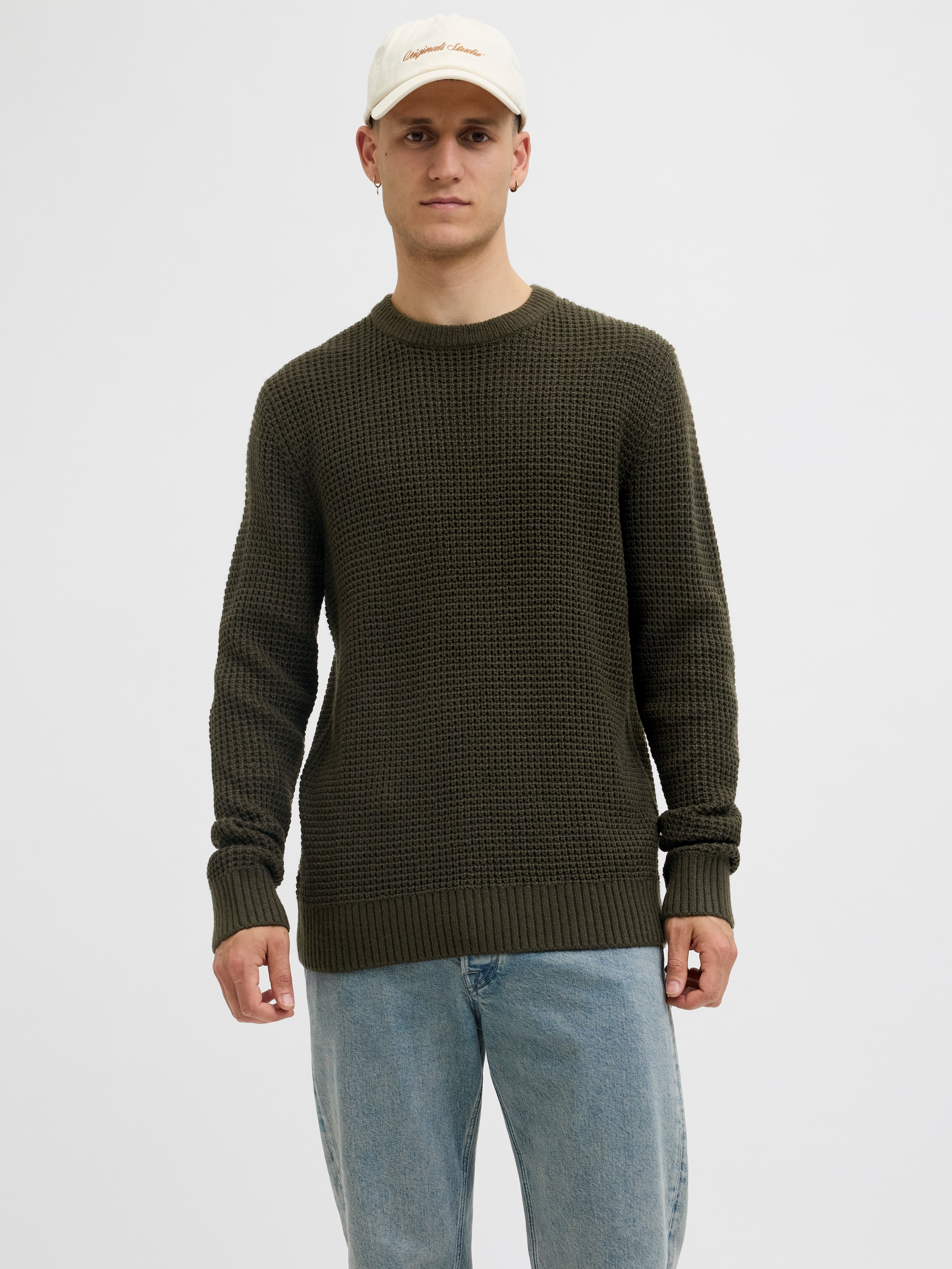 Jack & Jones Strickpullover "JJGLOBAL KNIT CREW NECK"