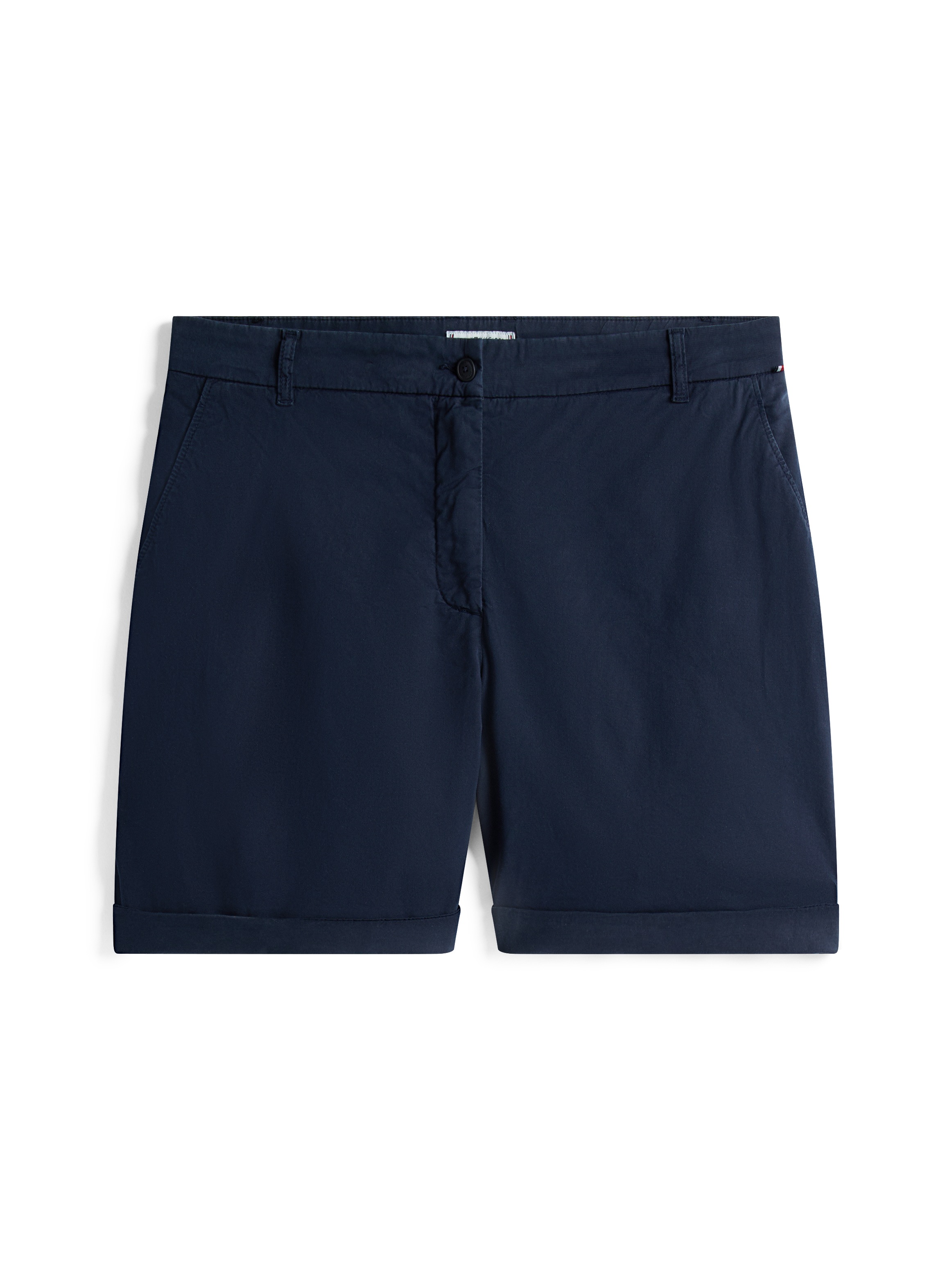Tommy Hilfiger Curve Shorts »CRV CO BLEND GMD CHINO SHORT«, in Grossen Grössen, Chino Qualität, Logostickerei