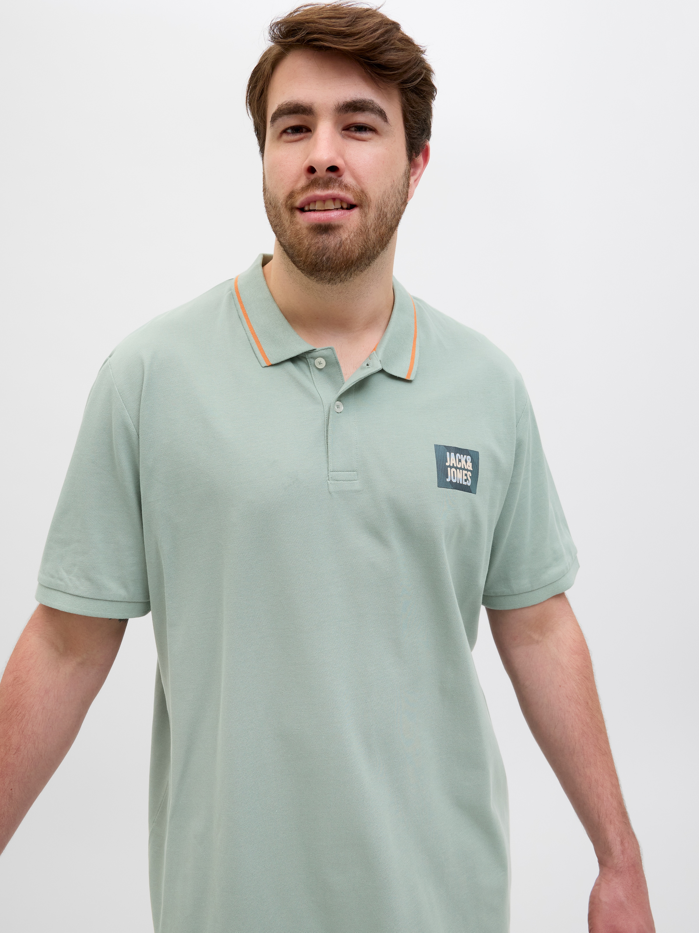Jack & Jones PlusSize Poloshirt »JJHUDSON POLO SS PLS«
