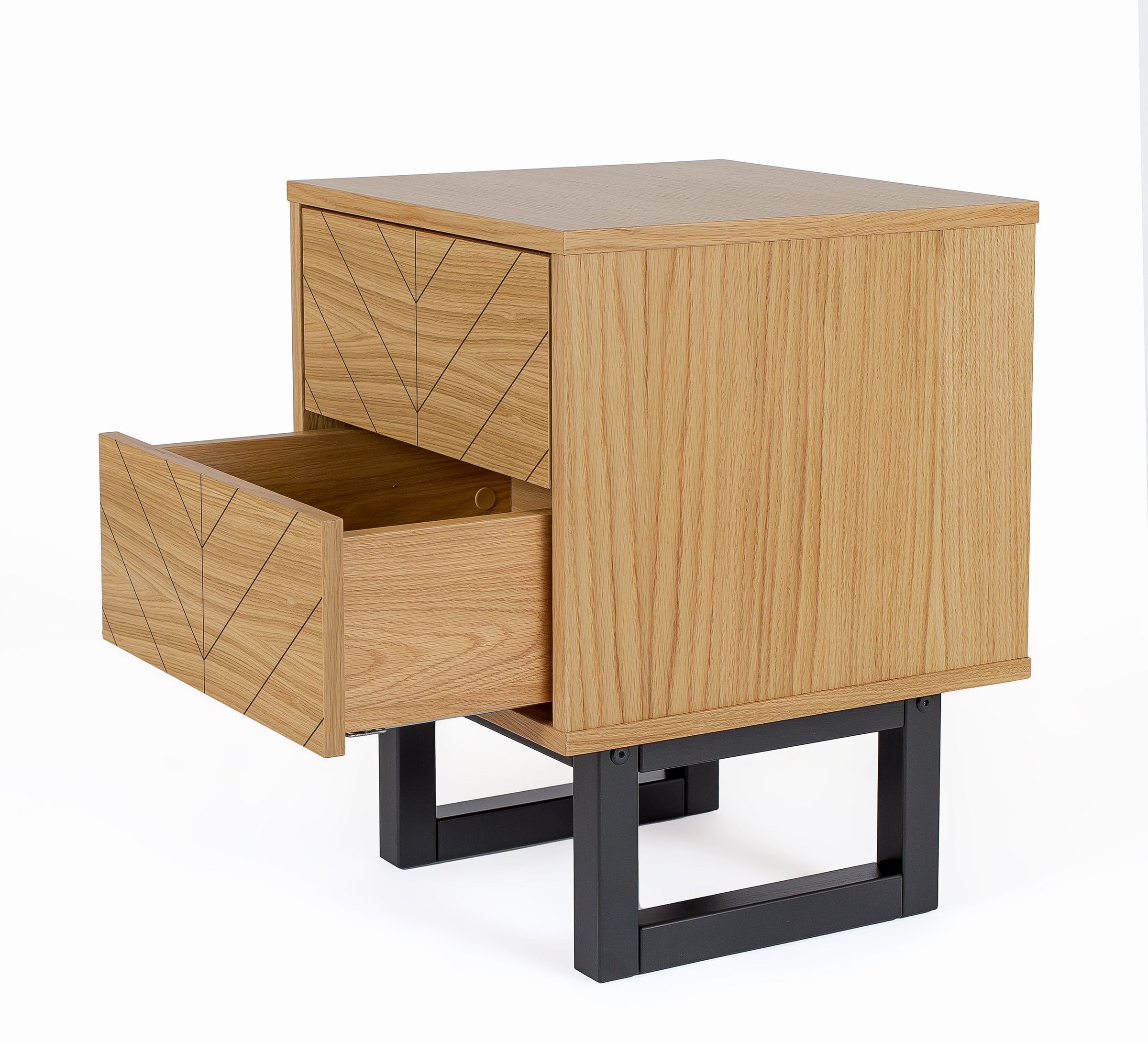 Woodman Nachttisch, Holzfurnier aus Eiche, FSC®-zertifiziert