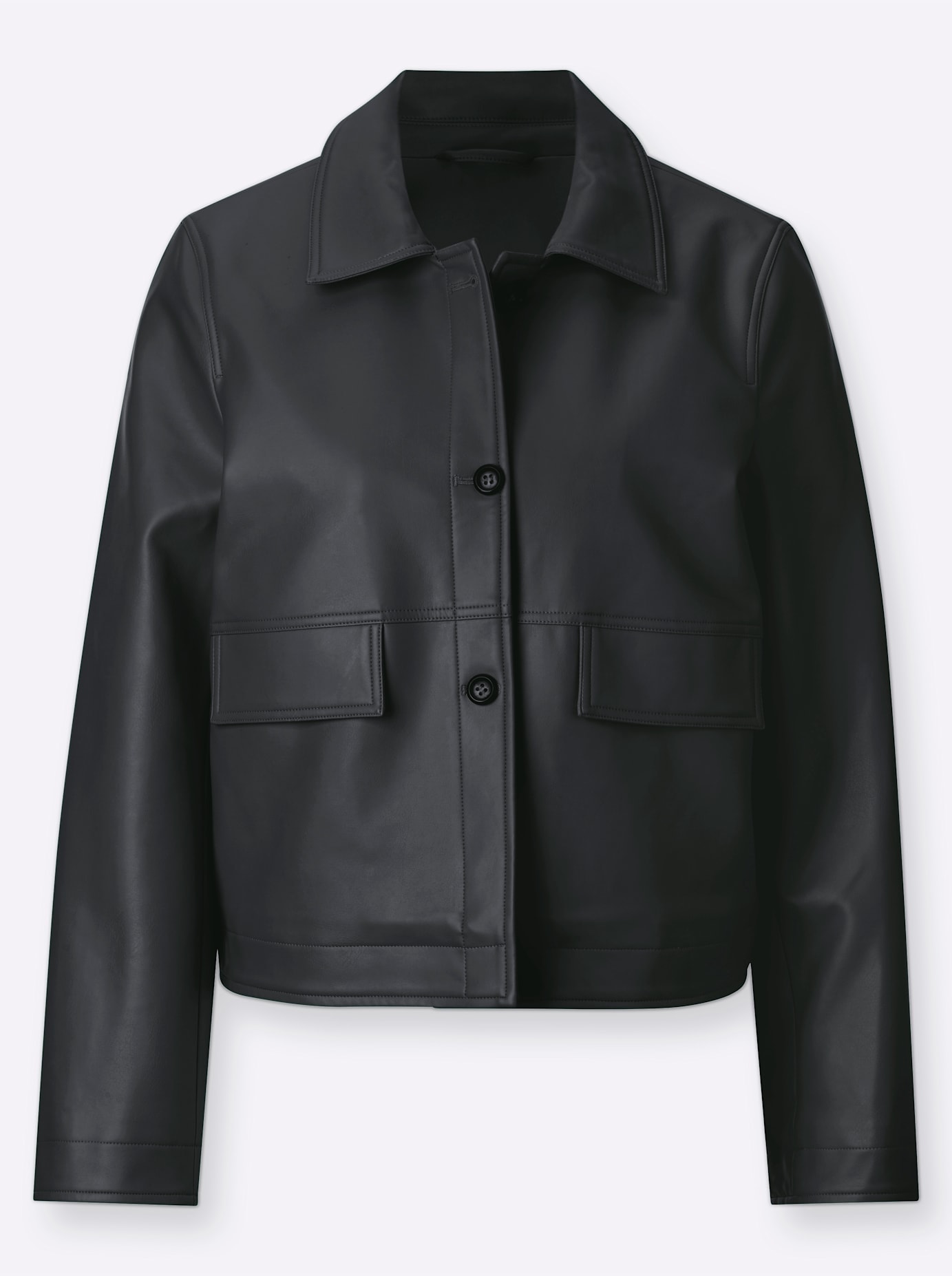 Inspirationen Lederimitatjacke, ohne Kapuze