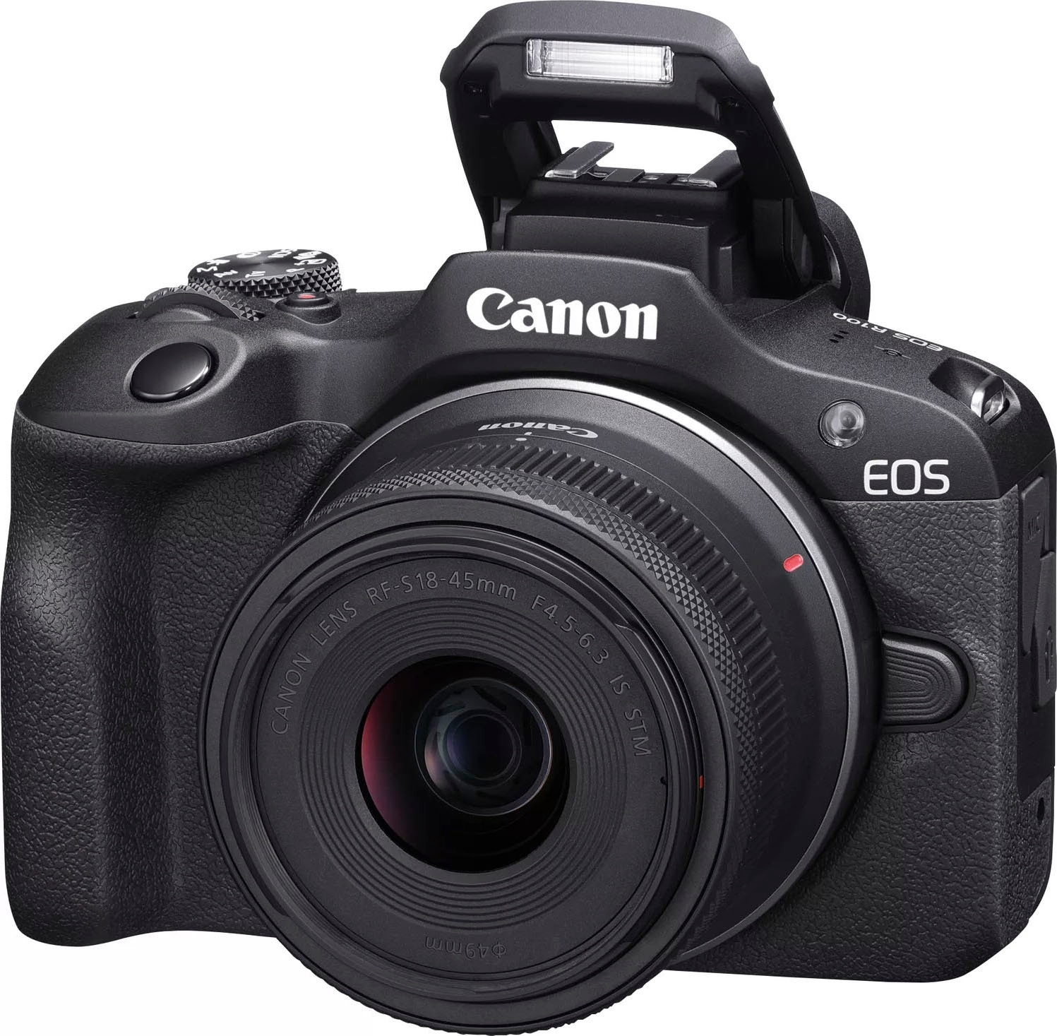 Canon Systemkamera »EOS R100 + RF-S 18-45mm F4.5-6.3 IS STM Kit«, RF-S 18-45mm F4.5-6.3 IS STM, 24,1 MP, Bluetooth-WLAN