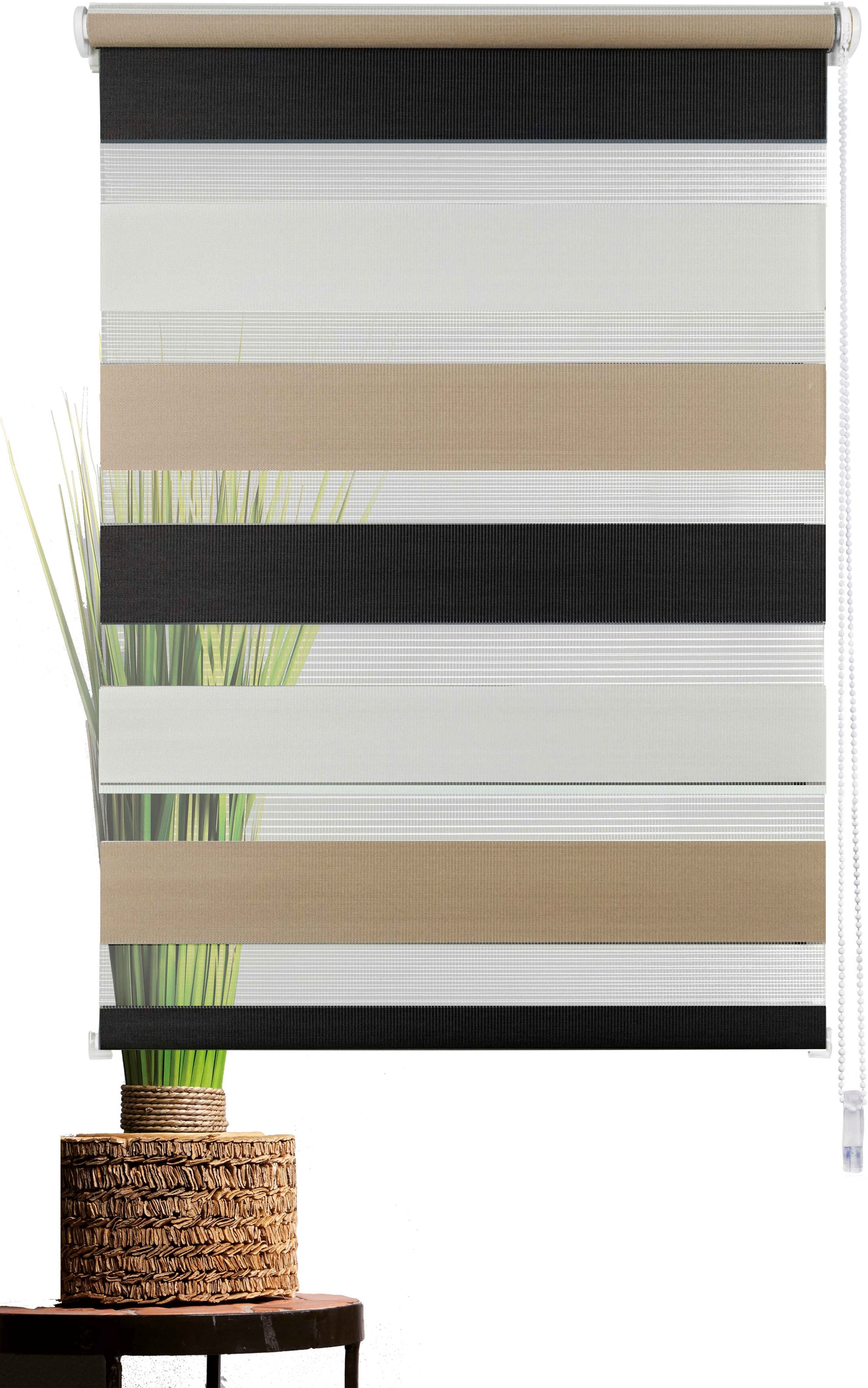 mydeco Doppelrollo »Just-Triple«, Lichtschutz, ohne Bohren, freihängend