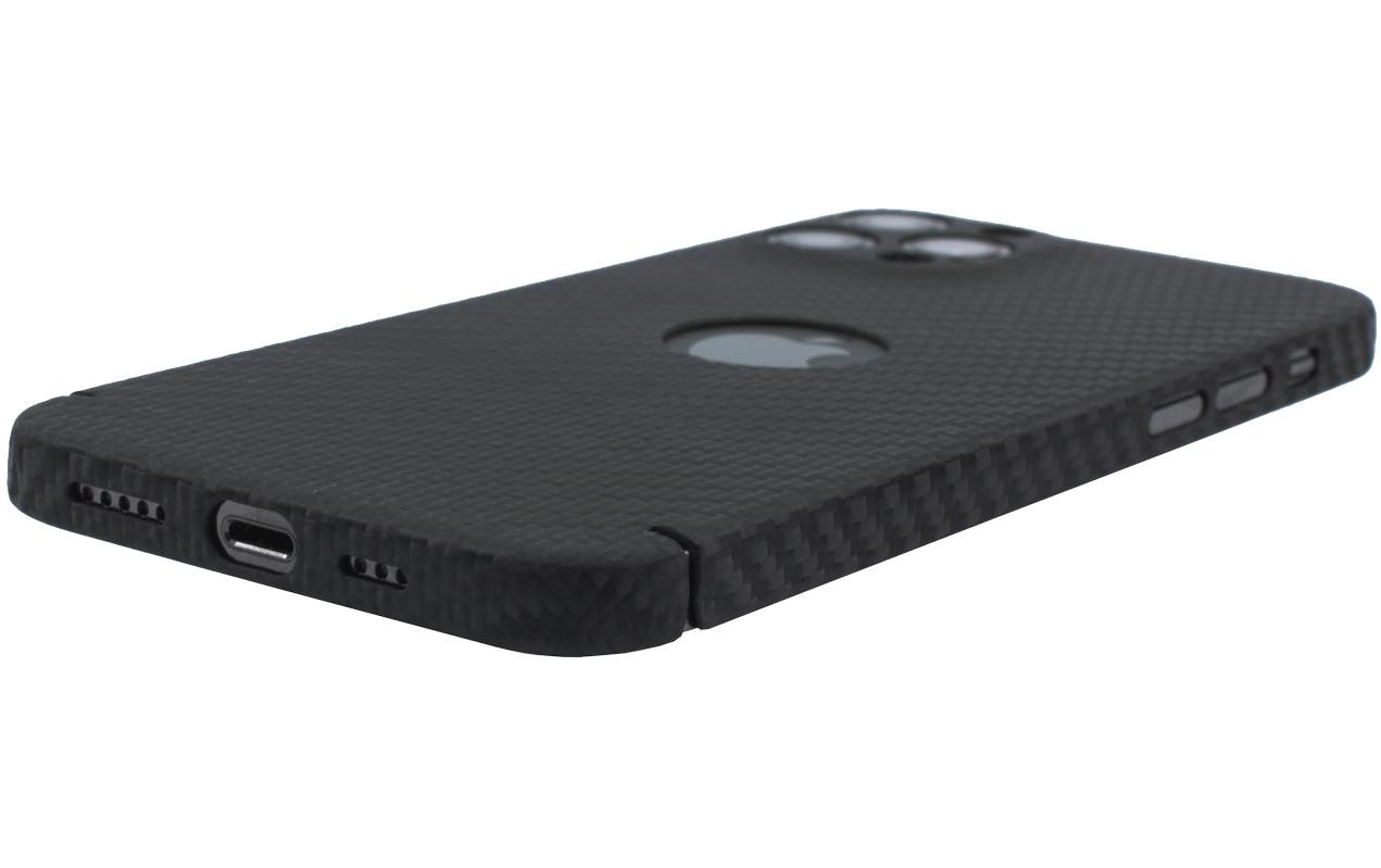 nevox Handyhülle »Carbon Series Cover Logo Window«, iPhone 14 Pro Max