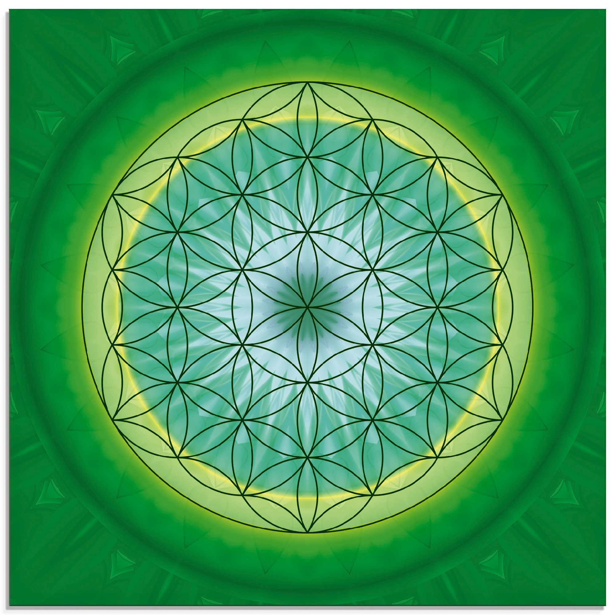 Artland Glasbild »Blume des Lebens 3«, Muster, (1 St.), in verschiedenen  Grössen online kaufen | Jelmoli-Versand