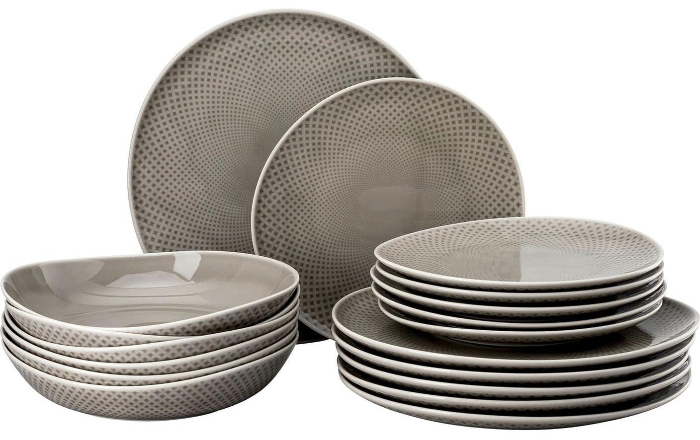 Rosenthal Speiseteller "Junto Pearl Set 18-teilig"