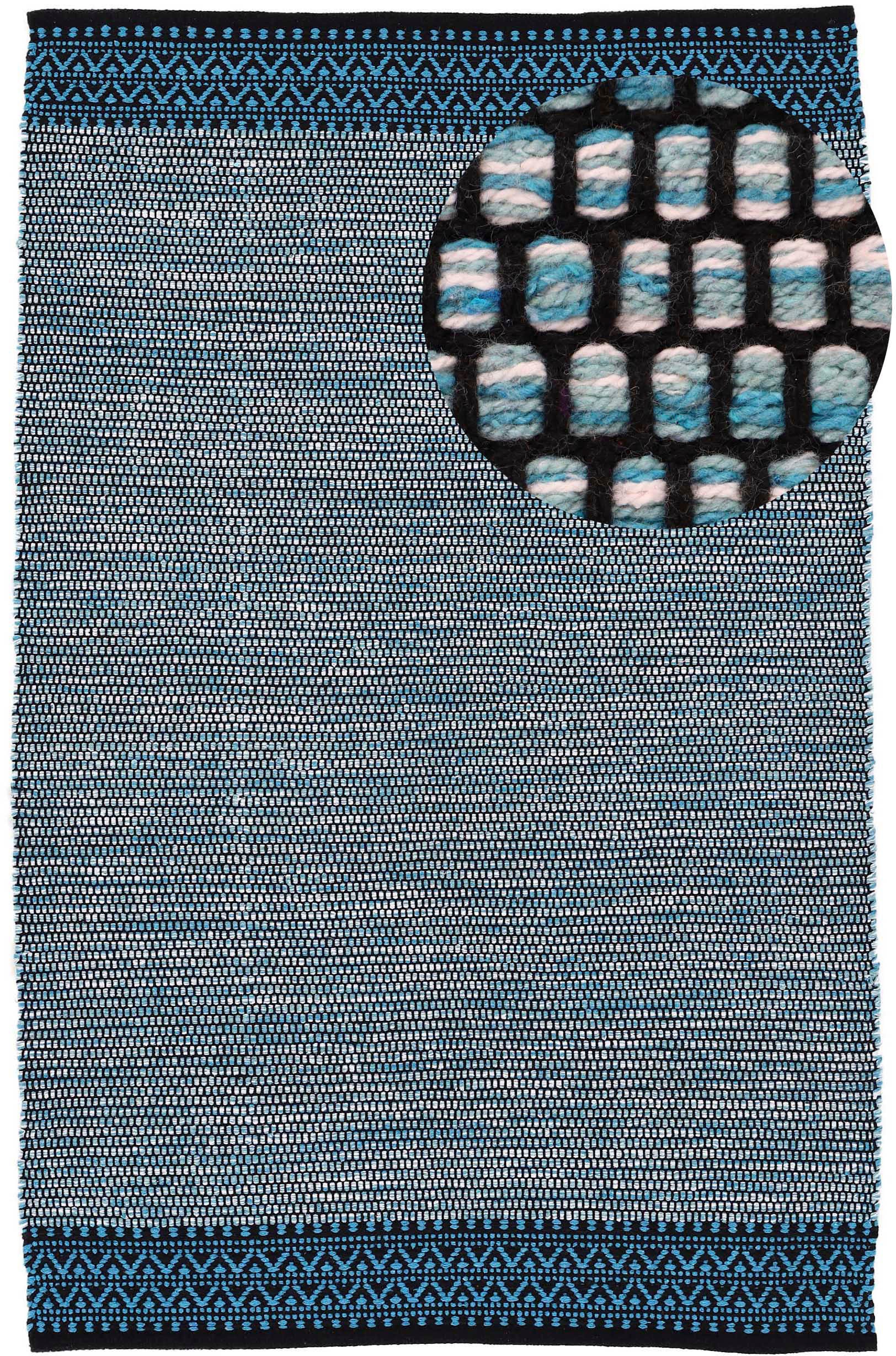 carpetfine Teppich »Kelim Mia«, rechteckig, 6 mm Höhe, Baumwolle Wendeteppich, Wohnzimmer