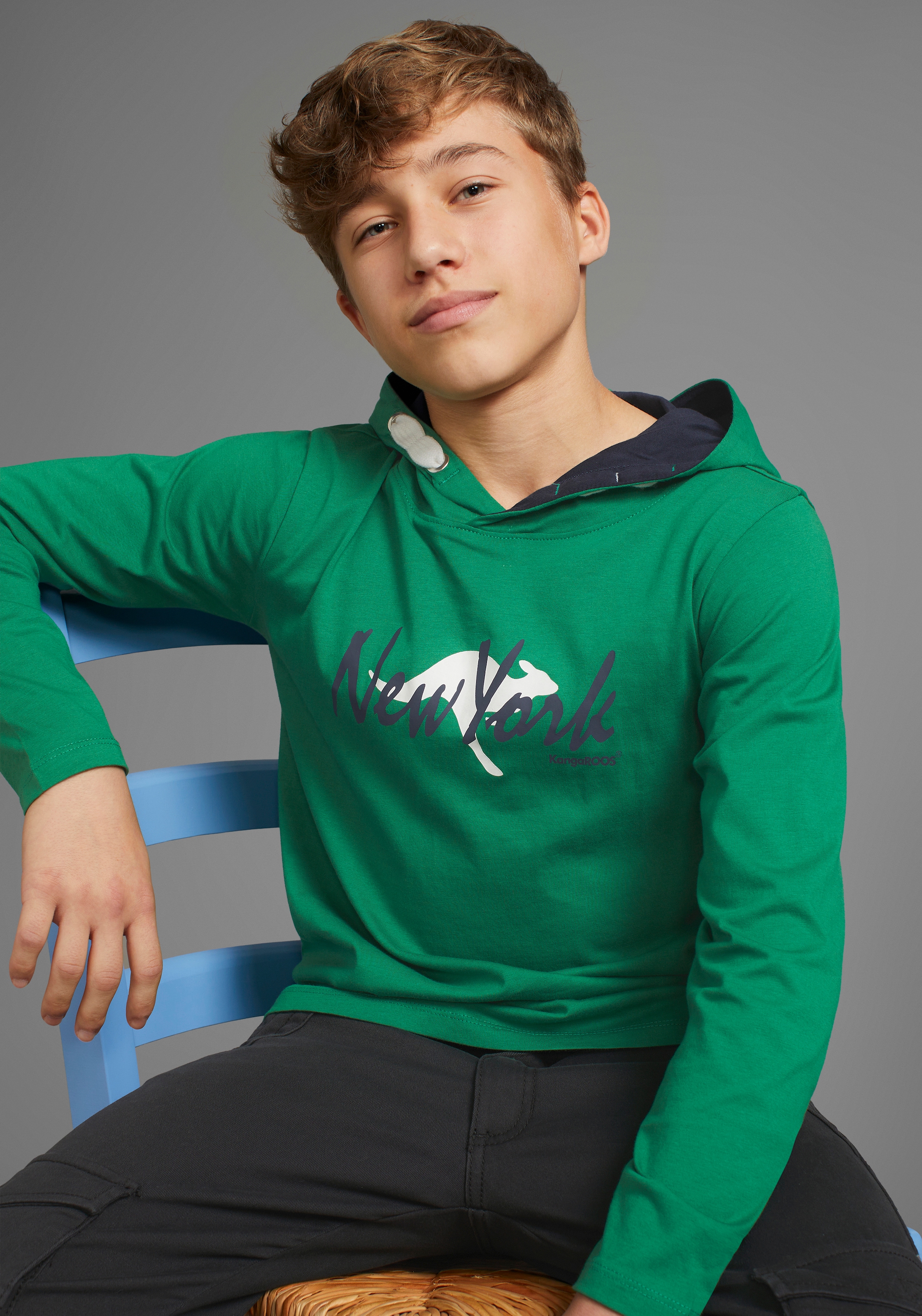 KangaROOS Kapuzenshirt »Logo-Print«, für den sportlichen Look