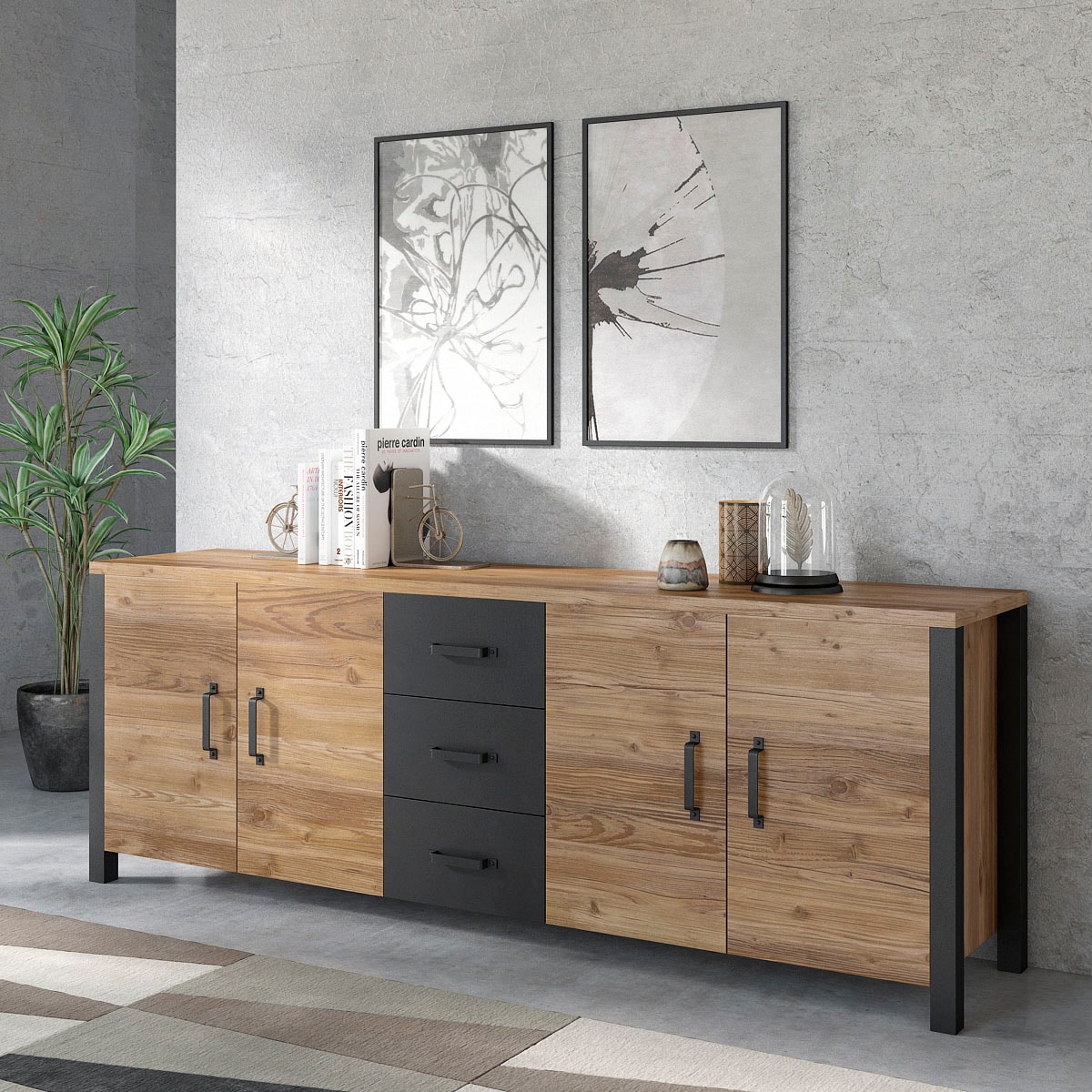Home affaire Sideboard »Olin«, Breite 220cm