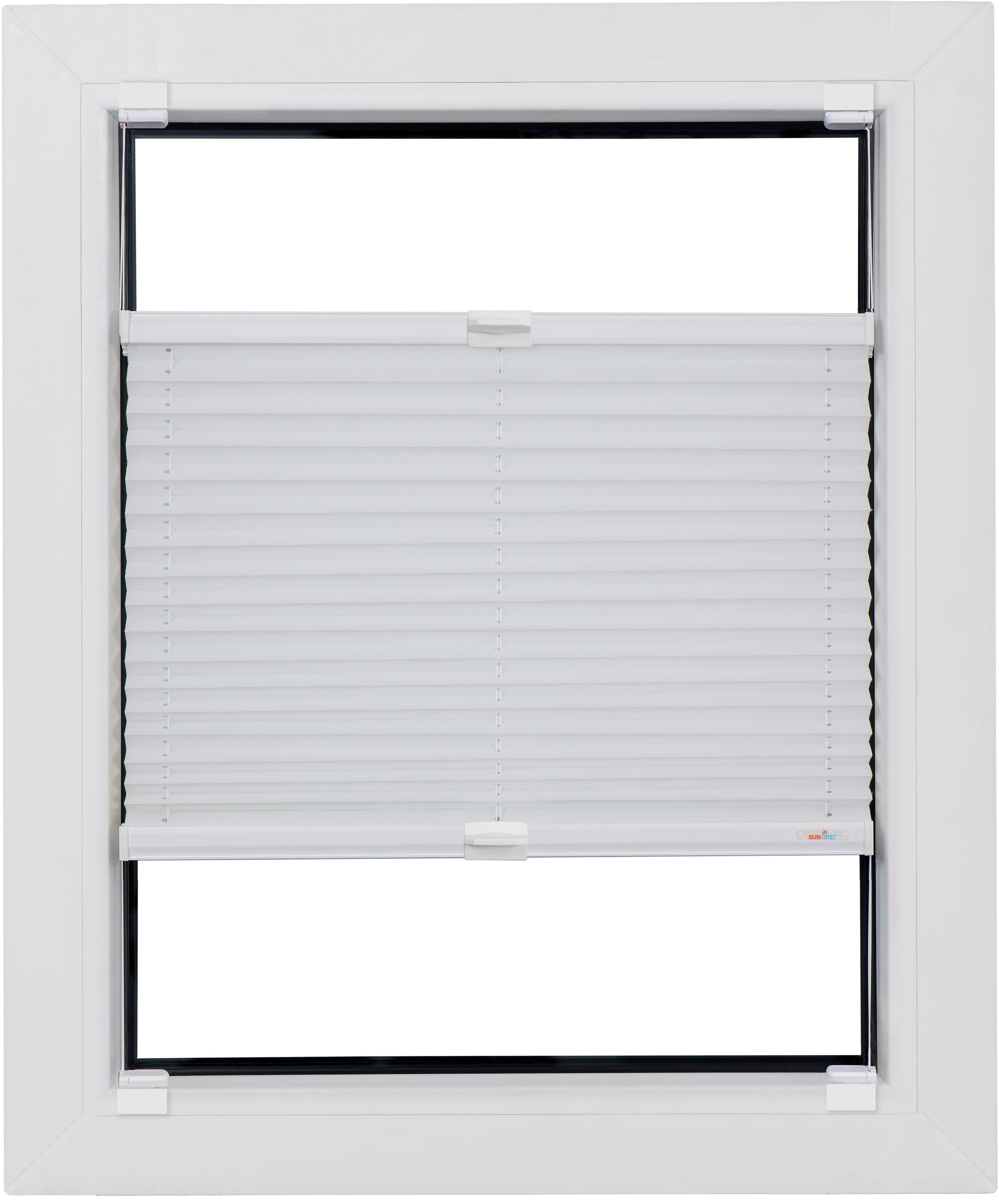 sunlines Plissee "Budget Crepe" Lichtschutz ohne Bohren verspannt Haftfix, glatt