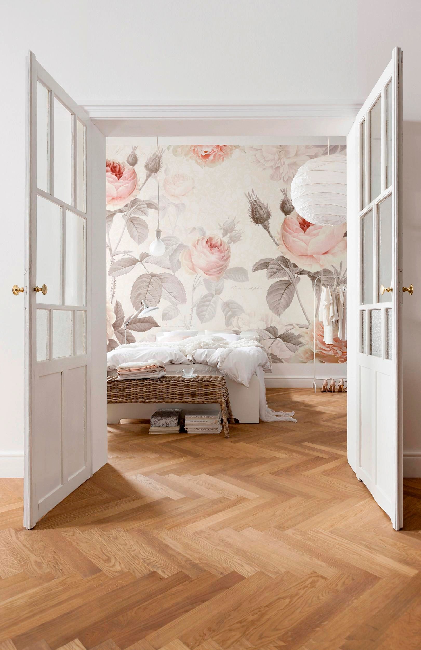 Komar Vliestapete »Vlies - La Maison - Grösse 368 x 248 cm«, bedruckt, Wohnzimmer, Schlafzimmer