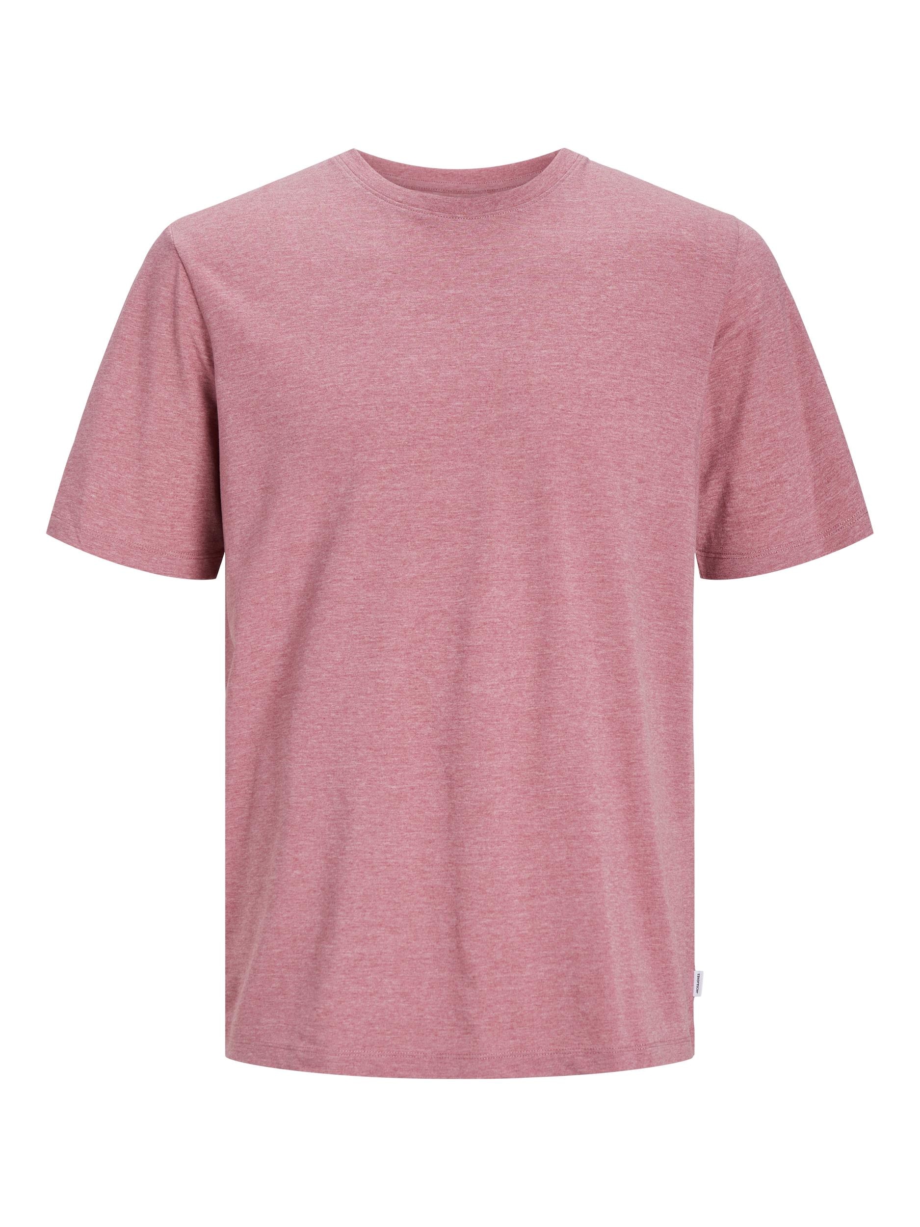 Jack & Jones Rundhalsshirt »JJEORGANIC MELANGE TEE SS O-NECK NOOS«, in Melange Optik