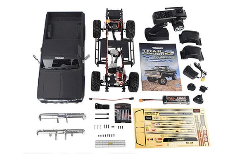 RC-Monstertruck »RC4WD Trail Finder 2 LWB Chevy K10 Schwarz RTR,«, Lackiert