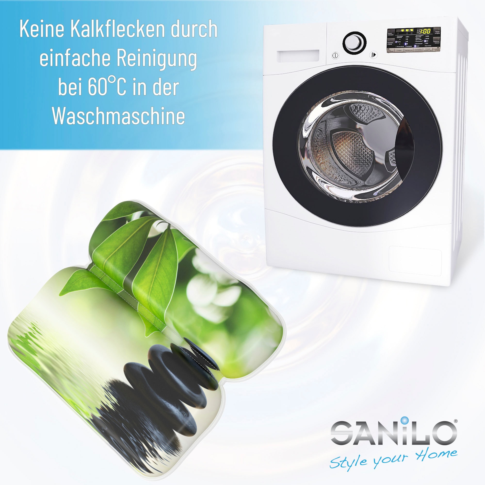 Sanilo Nackenkissen »Badewannenkissen Harmony«, bequem, rutschfest, kräftige Farben, mit 7 starken Saugnäpfen