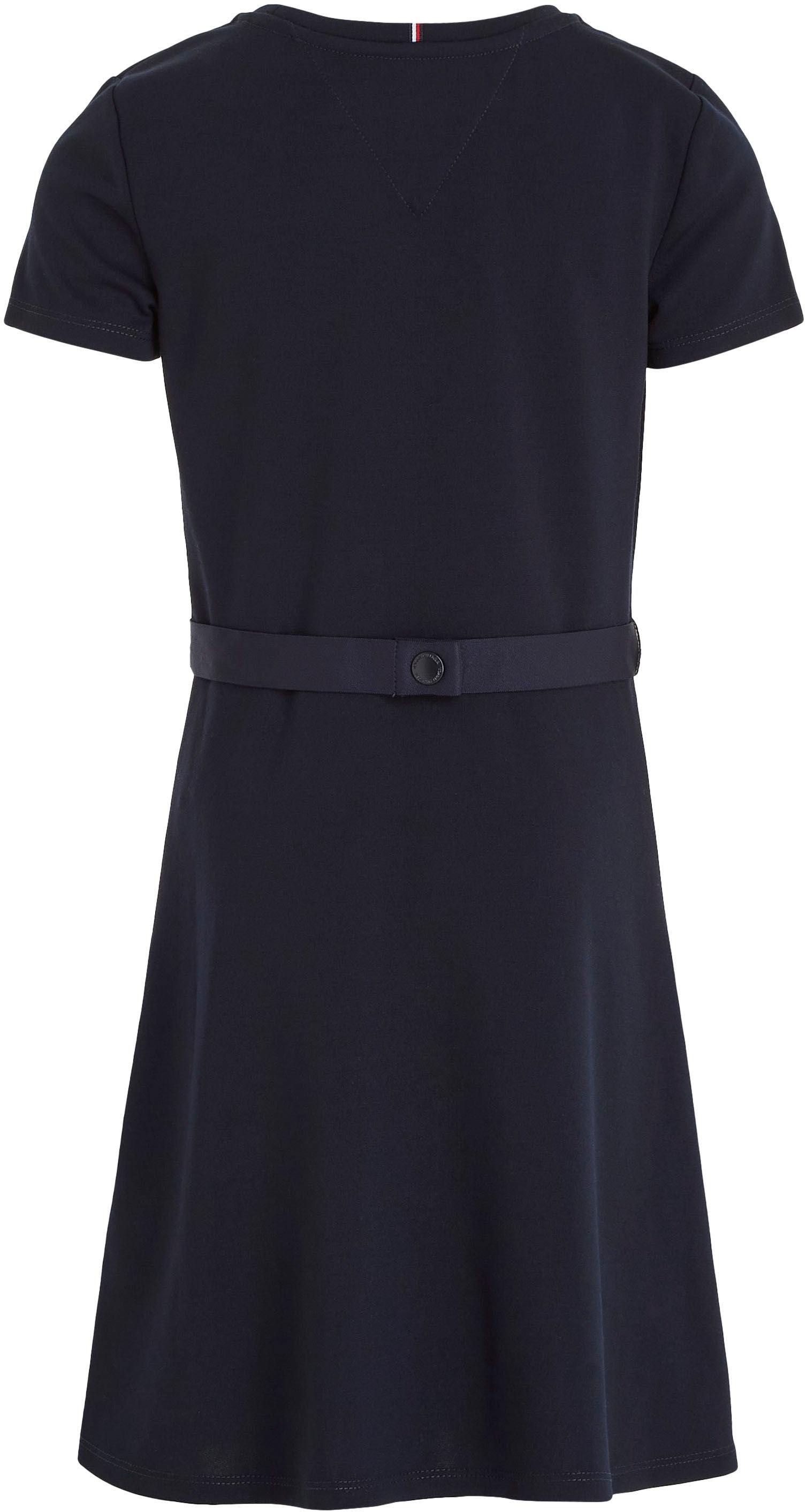 Tommy Hilfiger Jerseykleid »ESSENTIAL SKATER DRESS«, mit Markenlabel am Bund