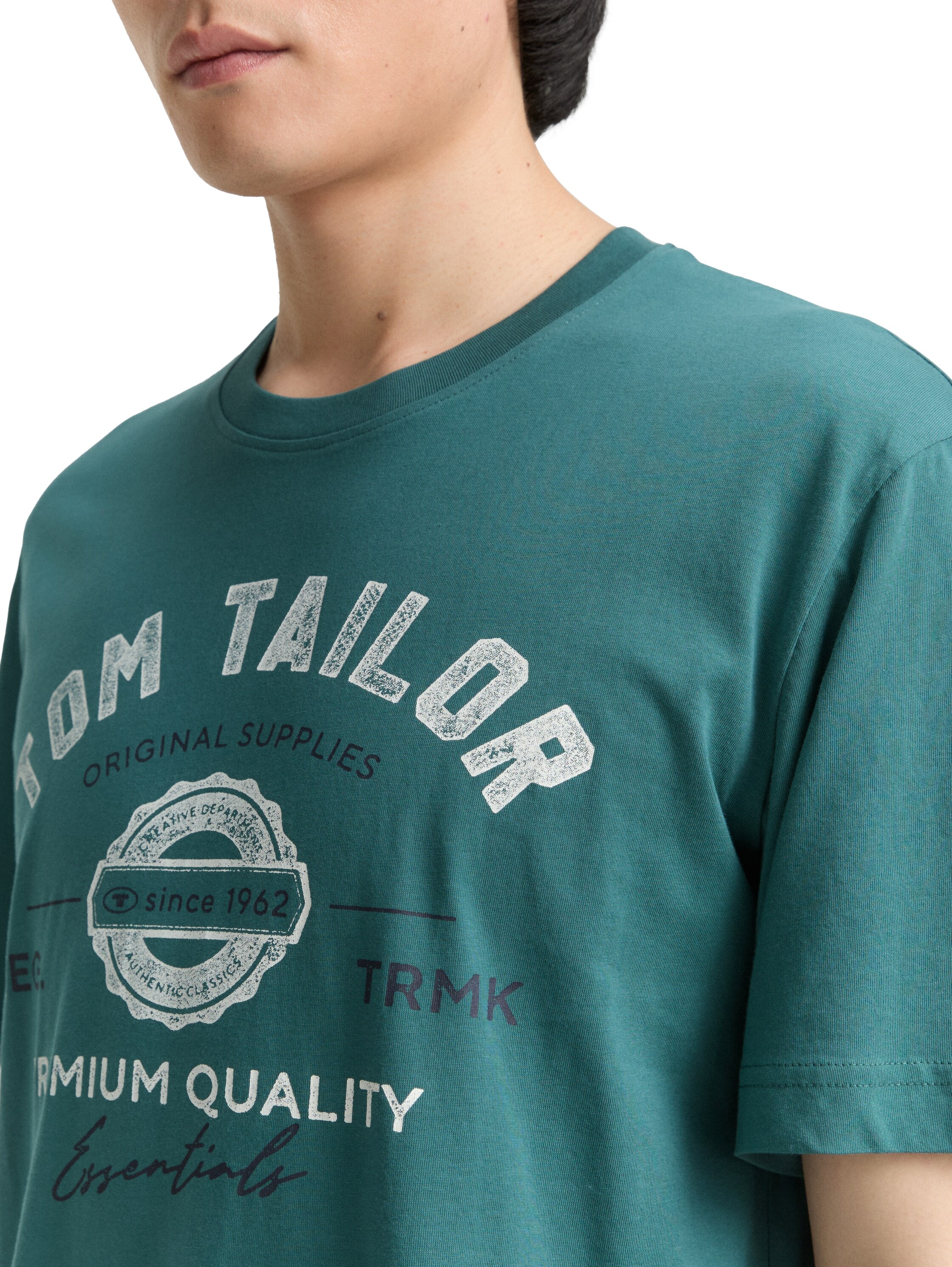 TOM TAILOR T-Shirt, mit grossem Logofrontprint