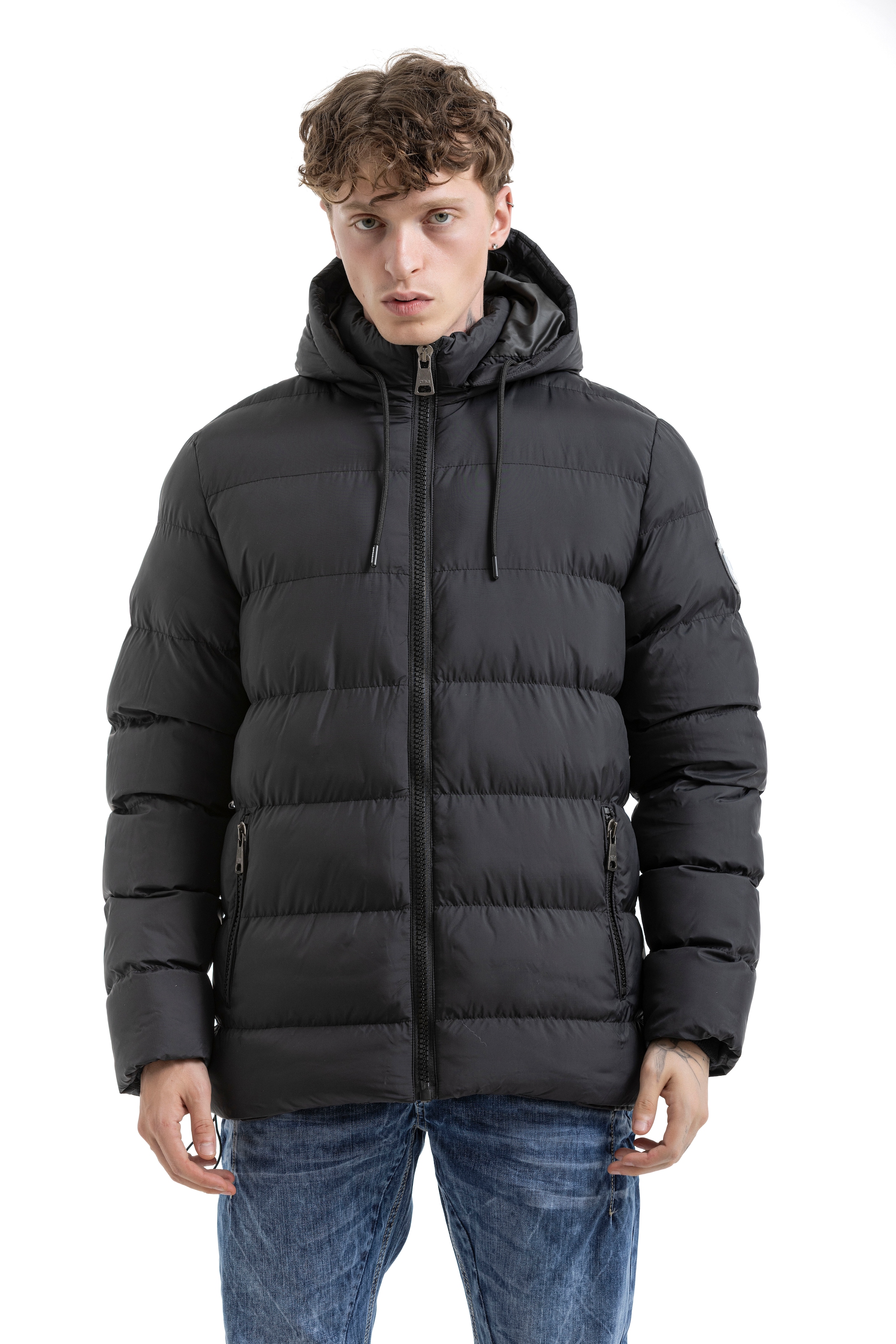 Cipo & Baxx Steppjacke mit Kapuze
