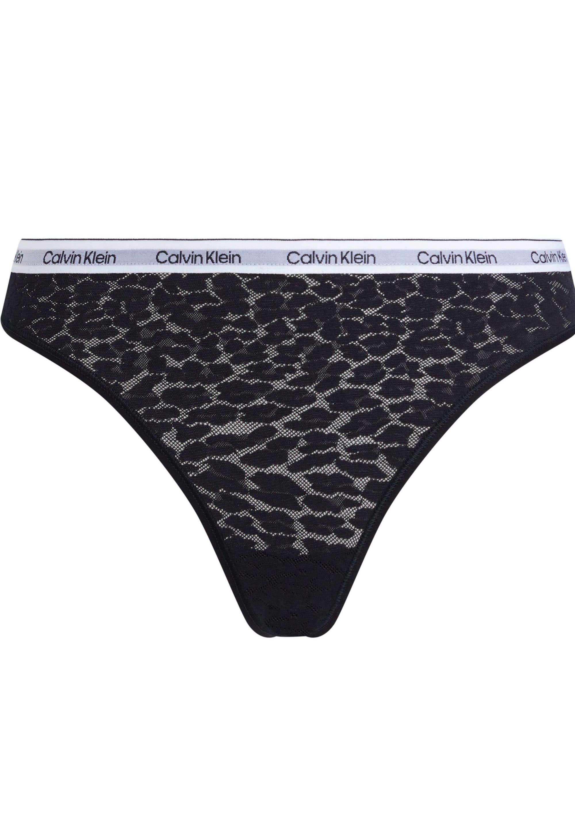 Calvin Klein Underwear T-String »HIGH LEG THONG«, mit CK-Logo am Bund