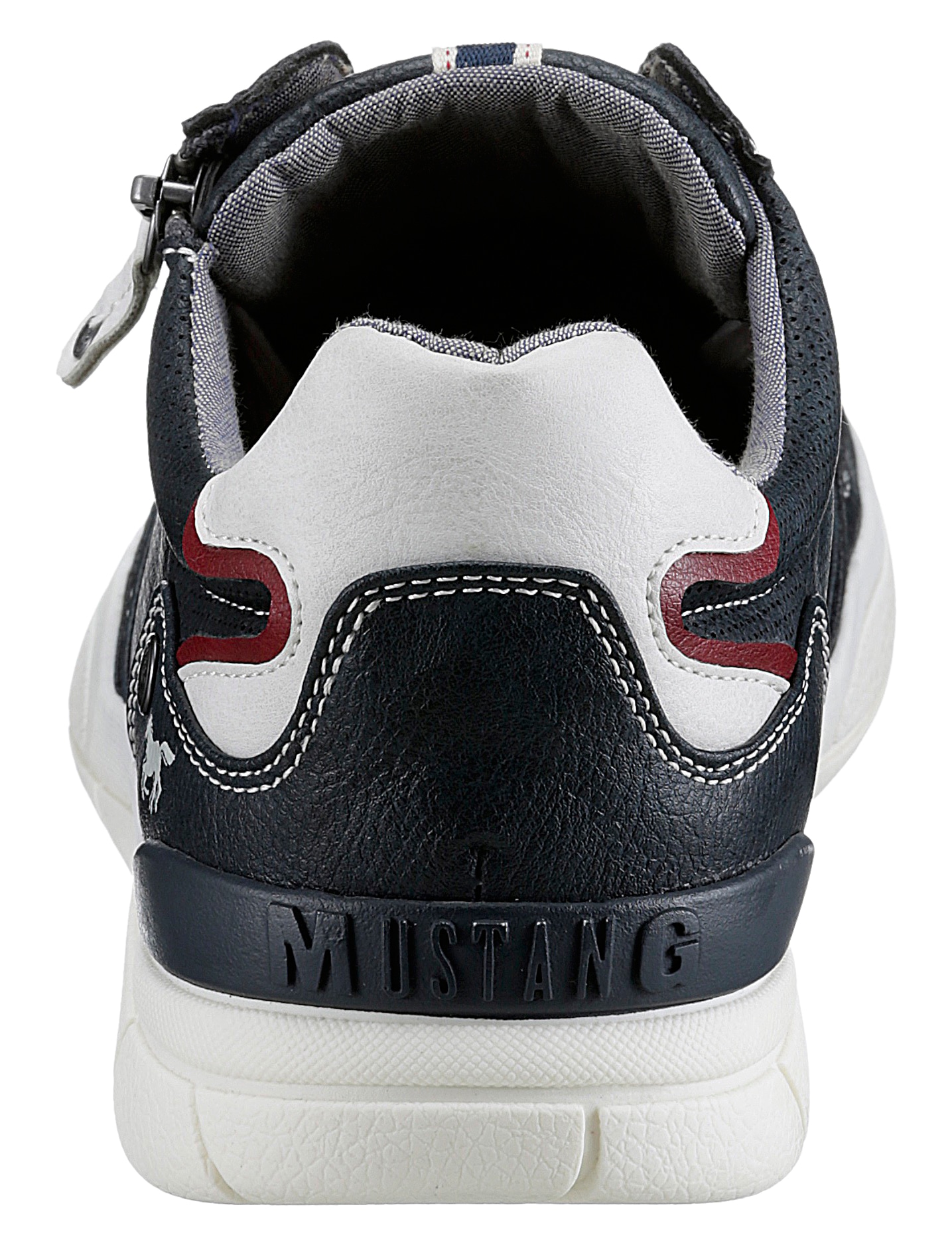Mustang Shoes Sneaker, mit seitlichem Reissverschluss, Freizeitschuh, Halbschuh, Schnürschuh