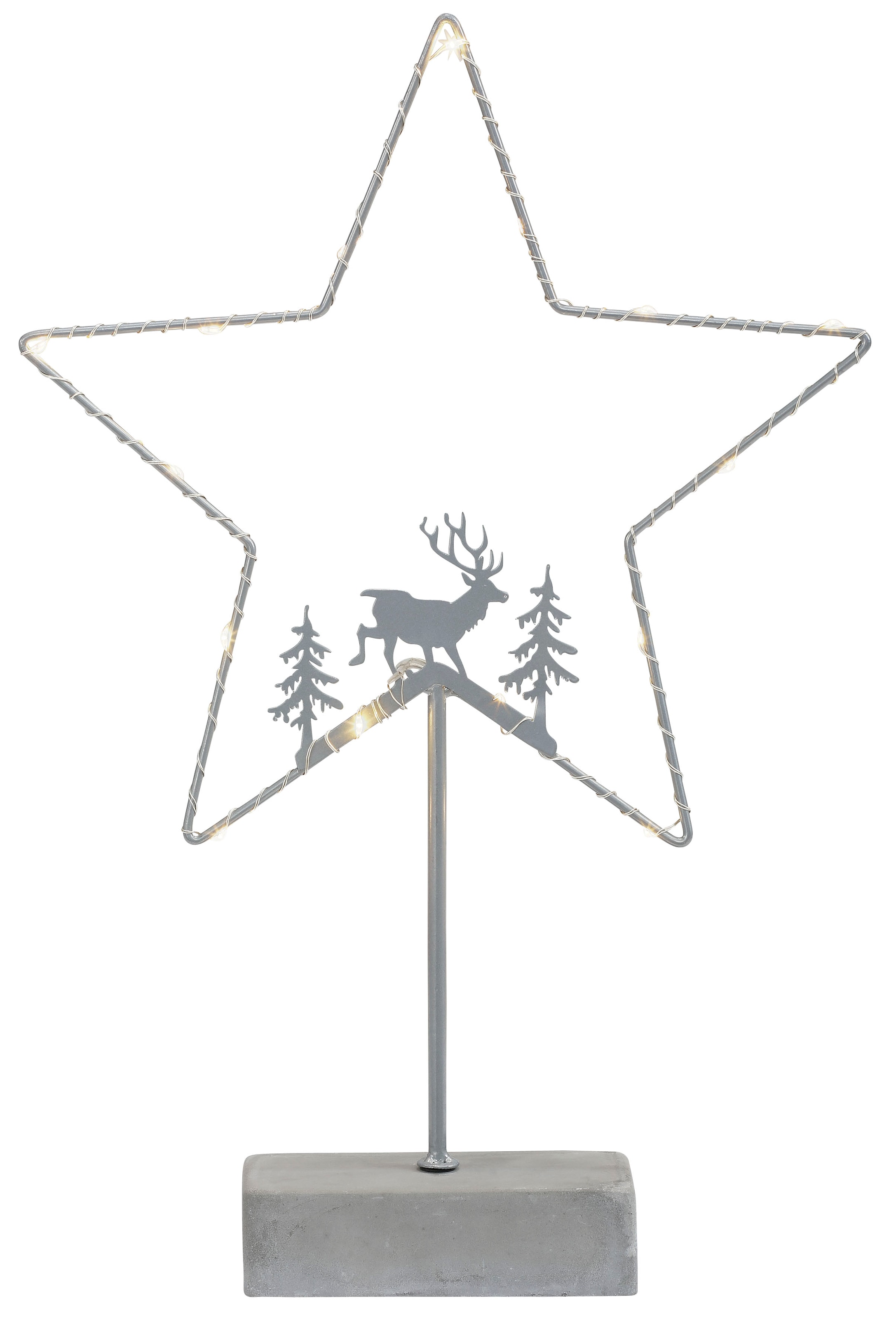my home LED Stern »Timon«, 15 Weihnachtsstern, LED\'s, Gestell ca. mit warmen Boutique | 39,5 cm Jelmoli-Versand en ligne flammig-flammig, Höhe 15