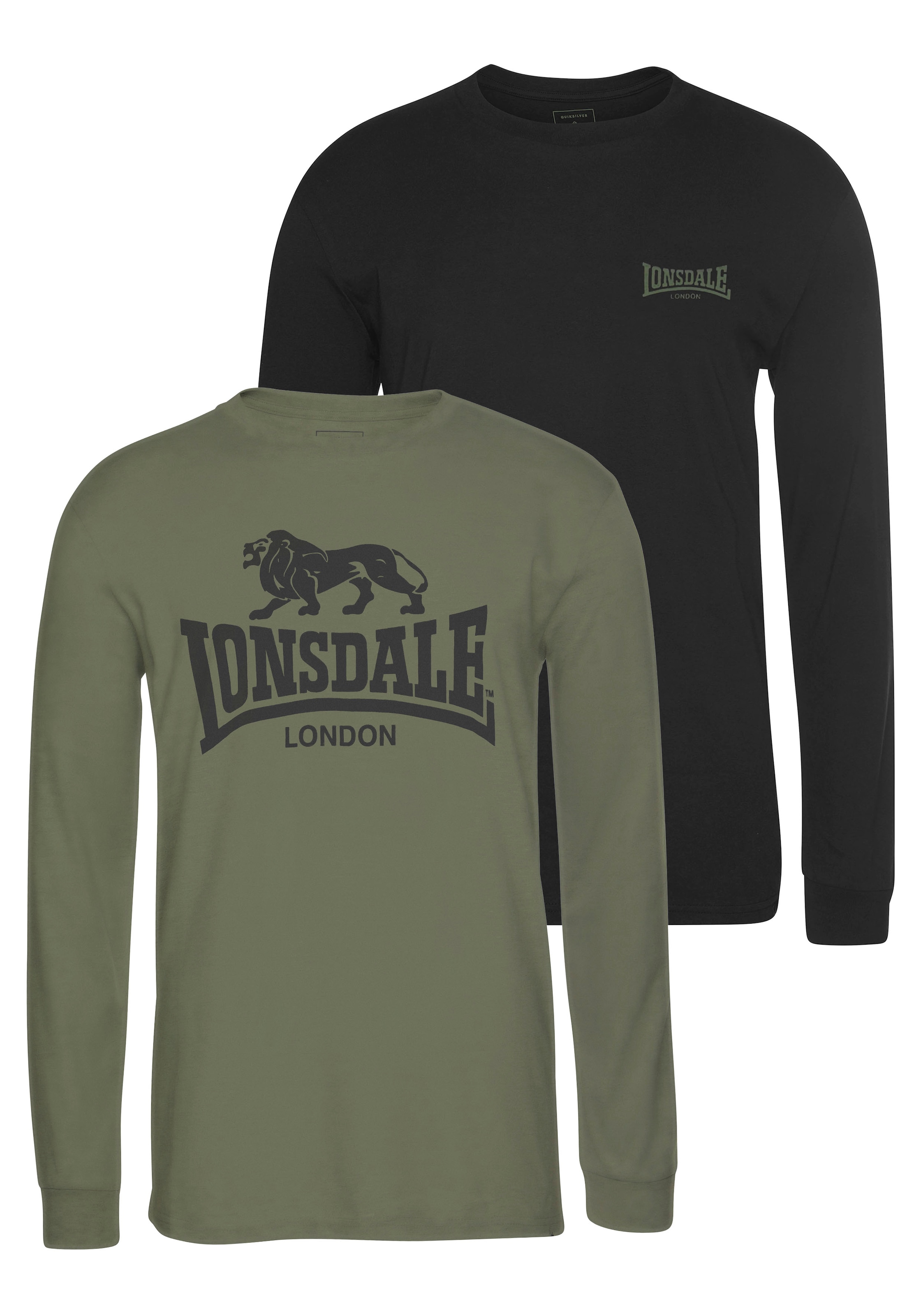 Lonsdale Langarmshirt »AYRSHIRE« Packung, 2er-Pack, 2 Stk. tlg.