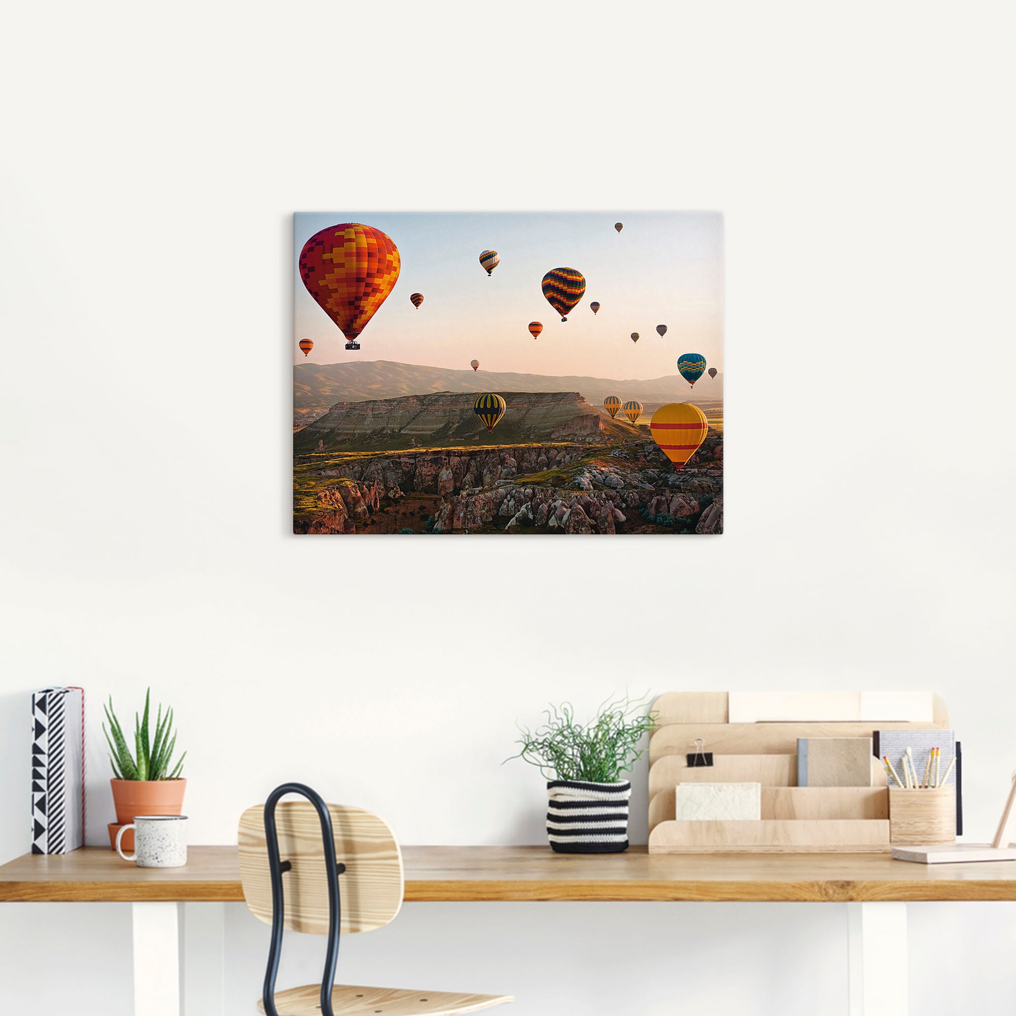 Artland Wandbild »Kappadokien Ballonfahrt«, Ballonfahren, (1 St.), als Leinwandbild, Poster in verschied. Grössen