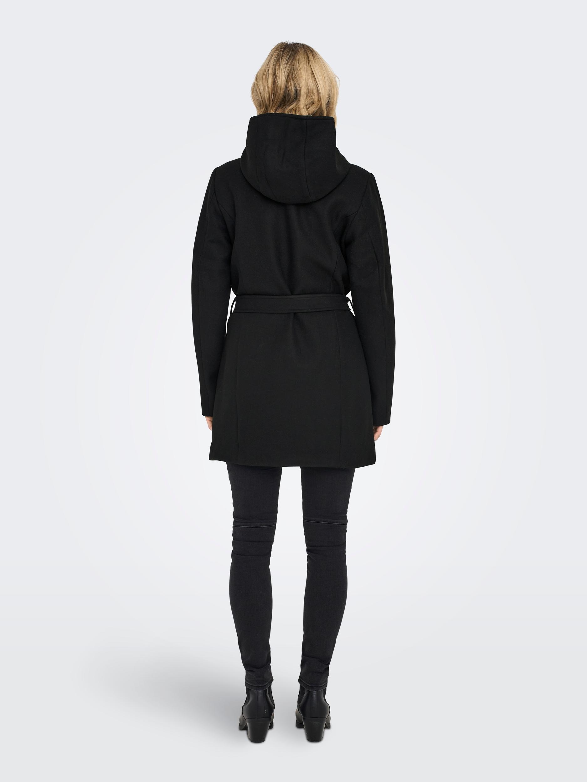 ONLY Kurzmantel »ONLEMMA HOODED BELT COAT OTW«