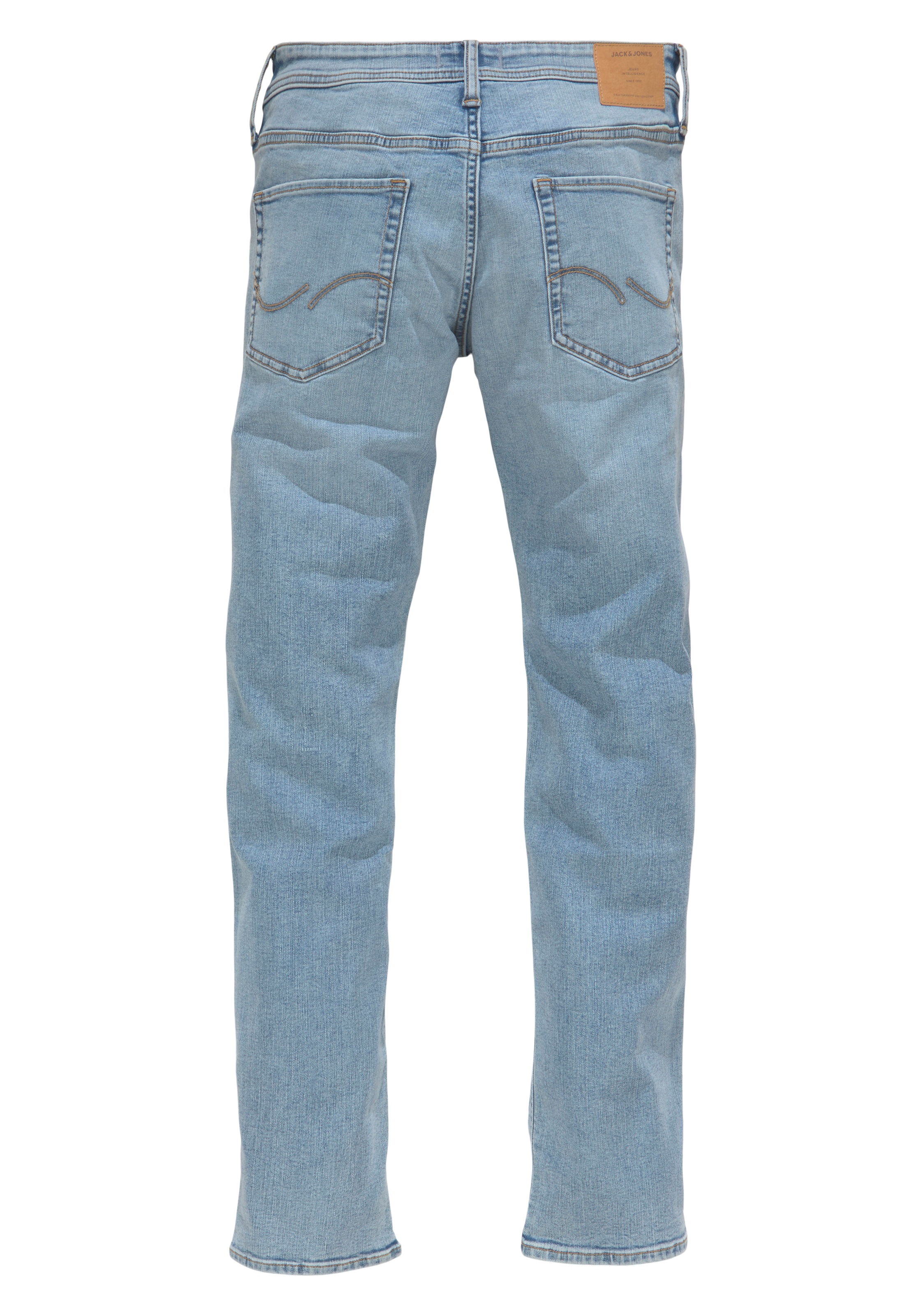 Jack & Jones Slim-fit-Jeans »JJIGLENN – Jeans mit Stretch und figurbetonter Silhouette«, Used, modisch, slim fit, Denim/Jeans