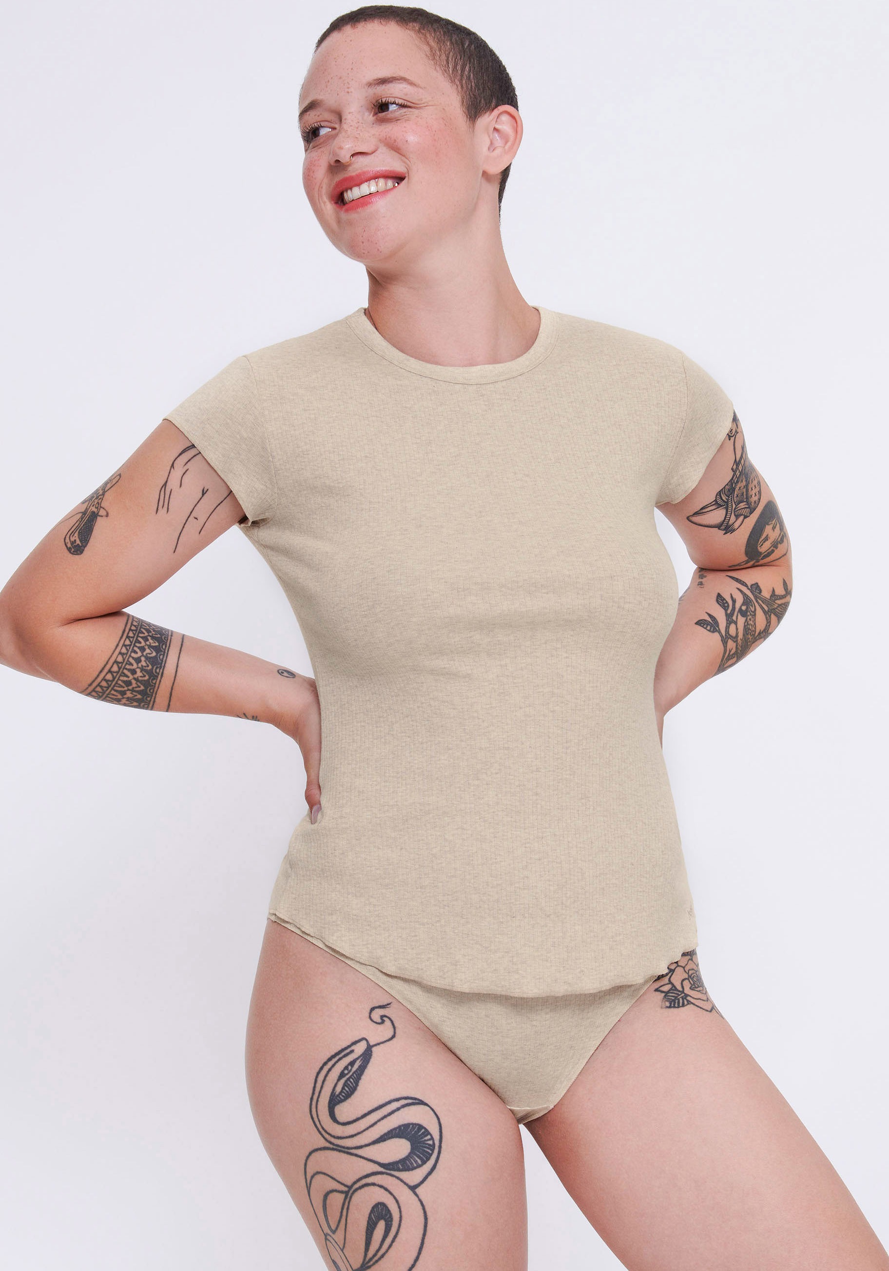 sloggi Slip »GO Ribbed R Tai C2P«, (2er Pack), weiche Rippware mit Spitzenbesatz