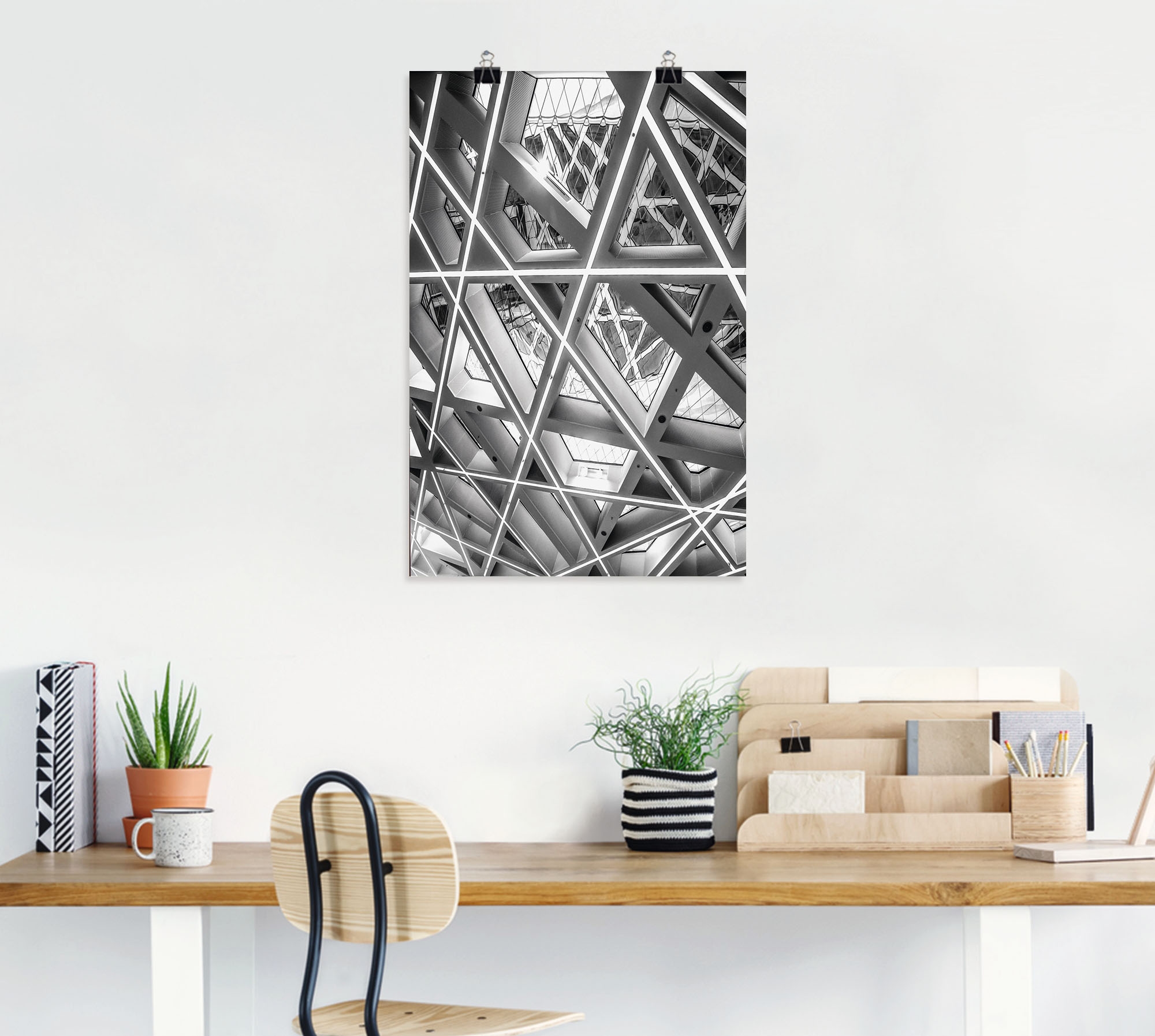 Artland Poster »Waben«, Elemente der Architektur, (1 St.), als Alubild, Leinwandbild, Wandaufkleber oder Poster in versch. Grössen