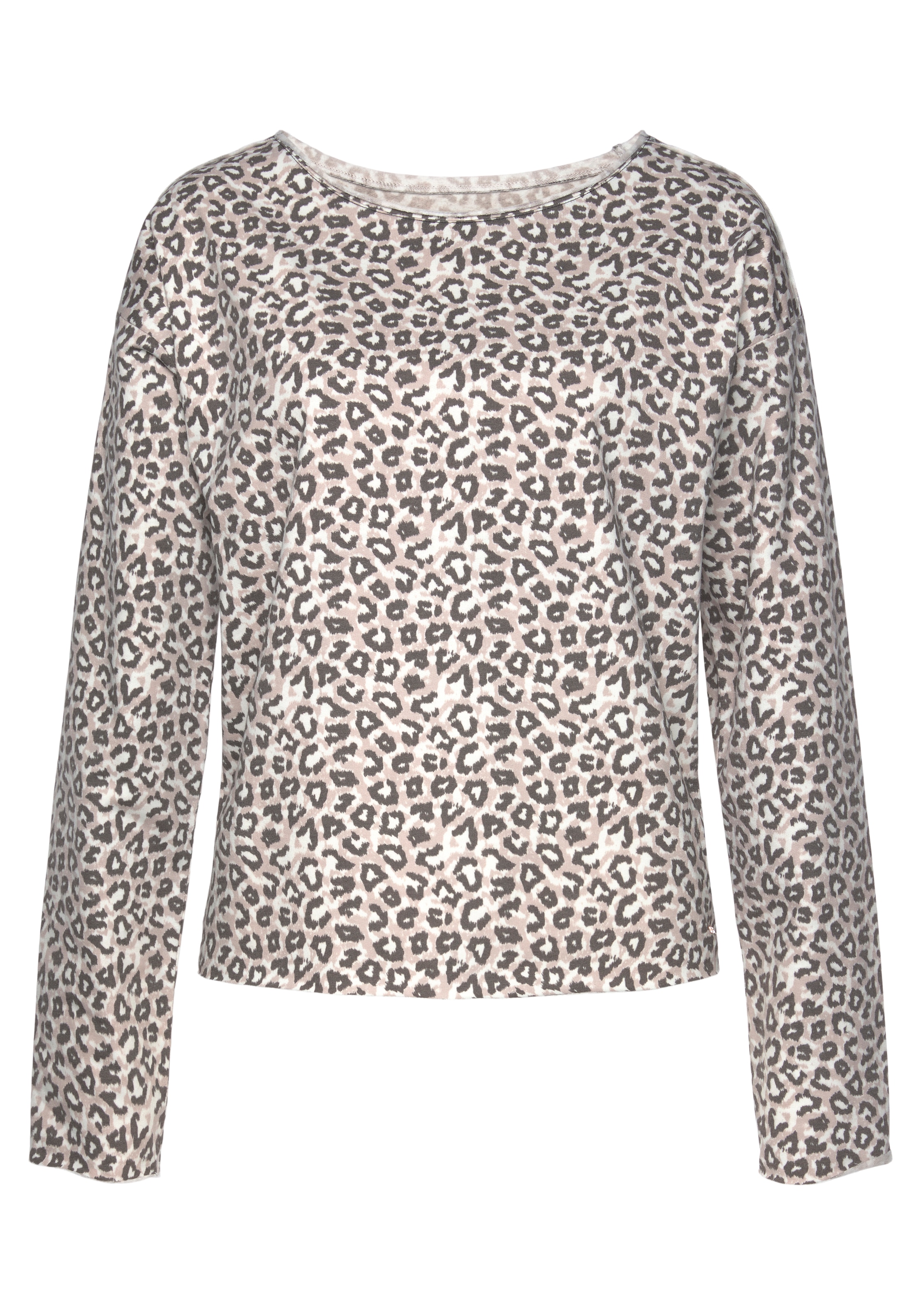 LASCANA Sweatshirt, Langarmshirt in locker sitzendem Schnitt, Loungewear
