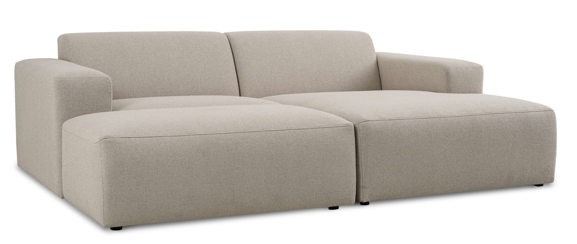 INOSIGN Ecksofa »Koa,228cm, L-Form, Modulsofa, Webstoff, Cord«, Designsofa, Set, Hocker inklusive, weicher Lounge-Sitzkomfort