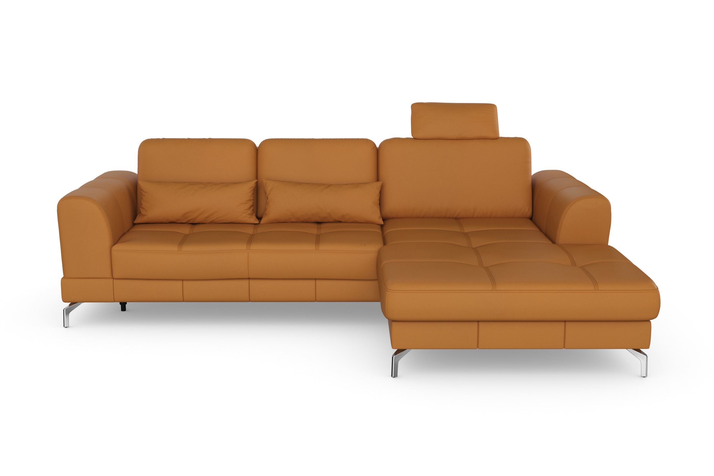 sit&more Ecksofa »Bendigo L-Form«, inklusive Sitztiefenverstellung, Bodenfreiheit 12 cm, in 2 Fussfarben