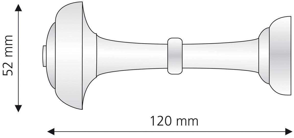 Liedeco Raffhalter, (1 St.), Schalhalter 12 cm