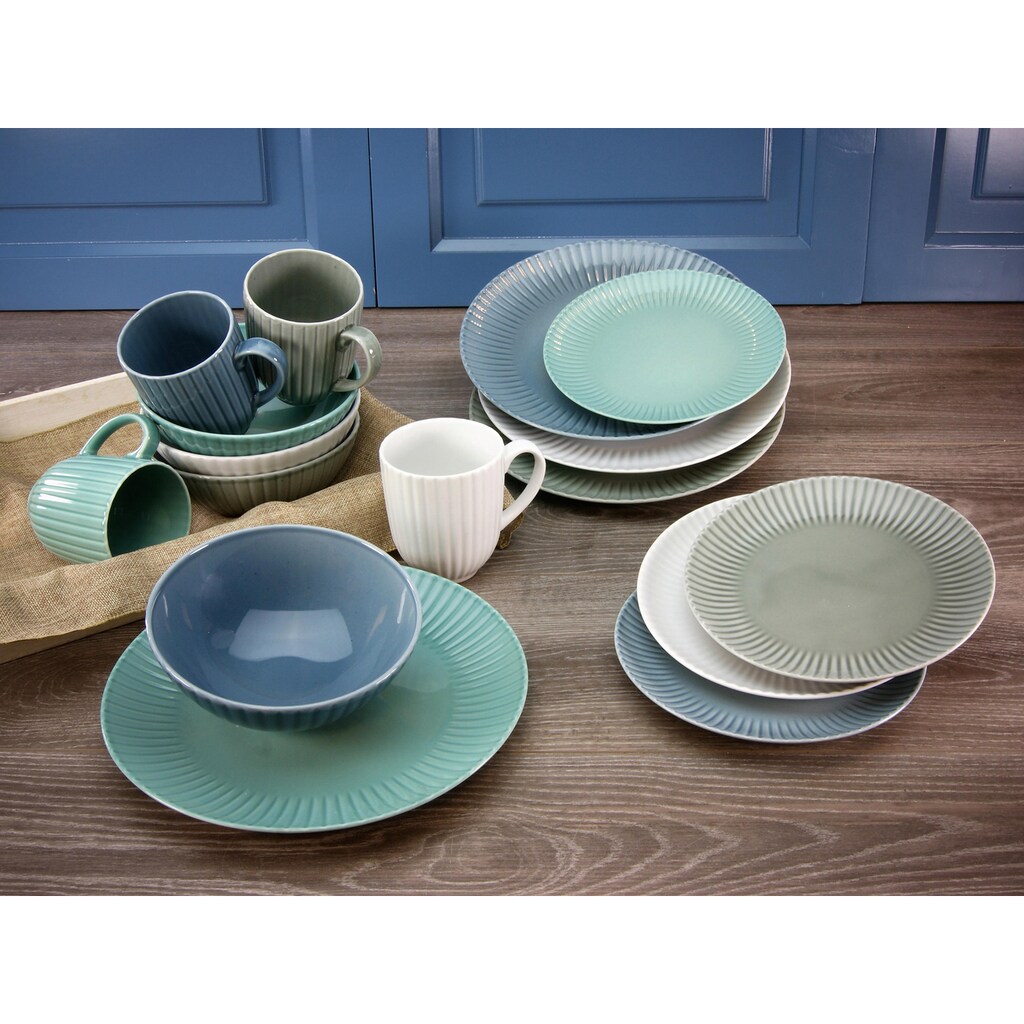 CreaTable Kombiservice »Allegra Colors«, (Set, 16 tlg.)