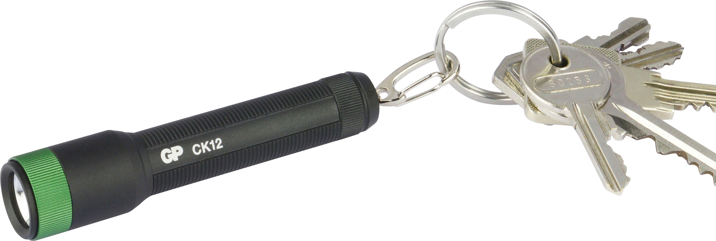 GP Batteries Taschenlampe »CK12«, 20 Lumen, inkl. 1x AAA Batterie, Metallgehäuse, IPX4, Leuchtweite 25