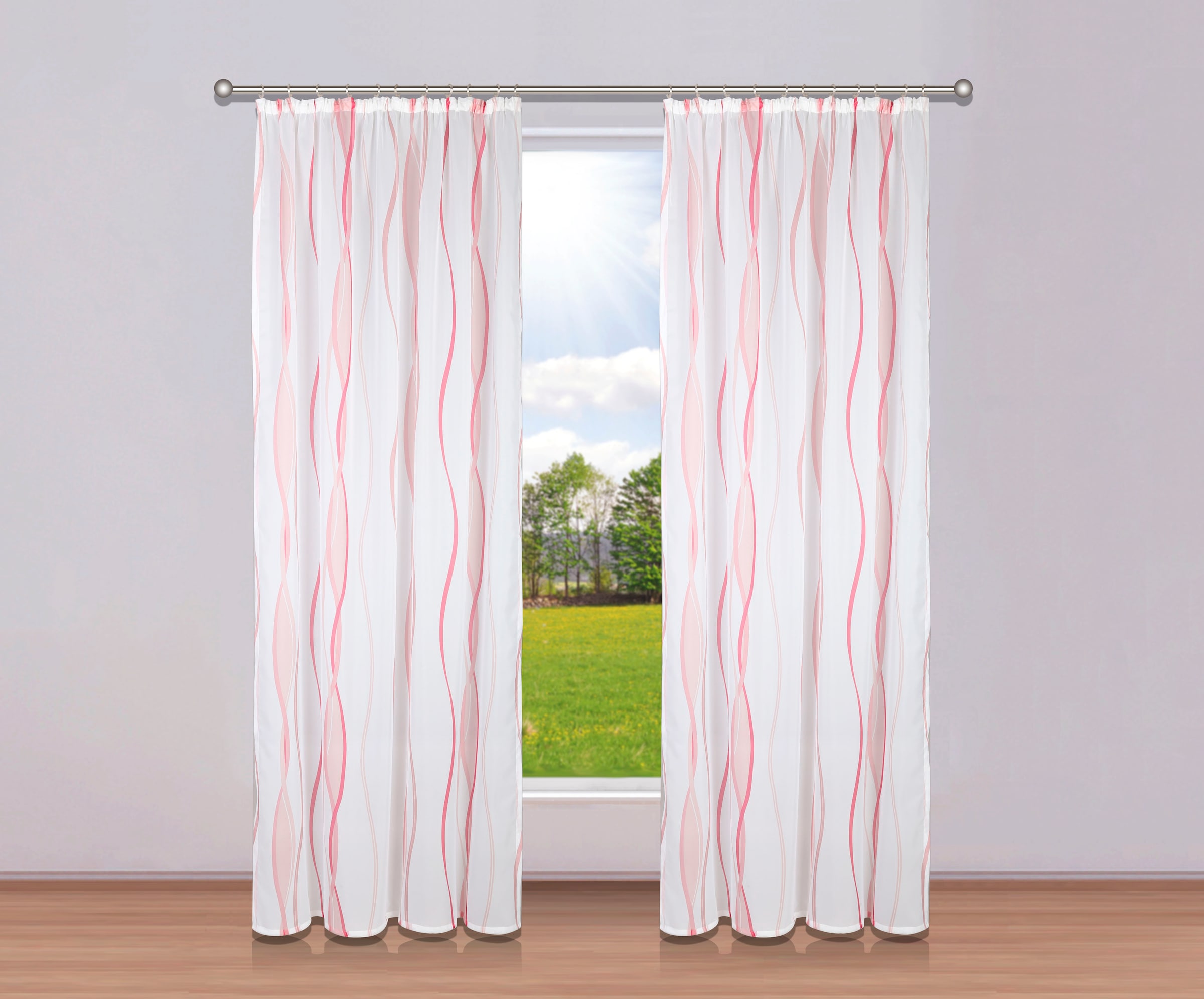 my home St.), Voile, Wellen Gardine »Dimona«, 2er-Set, | Jelmoli-Versand Polyester, online shoppen (2